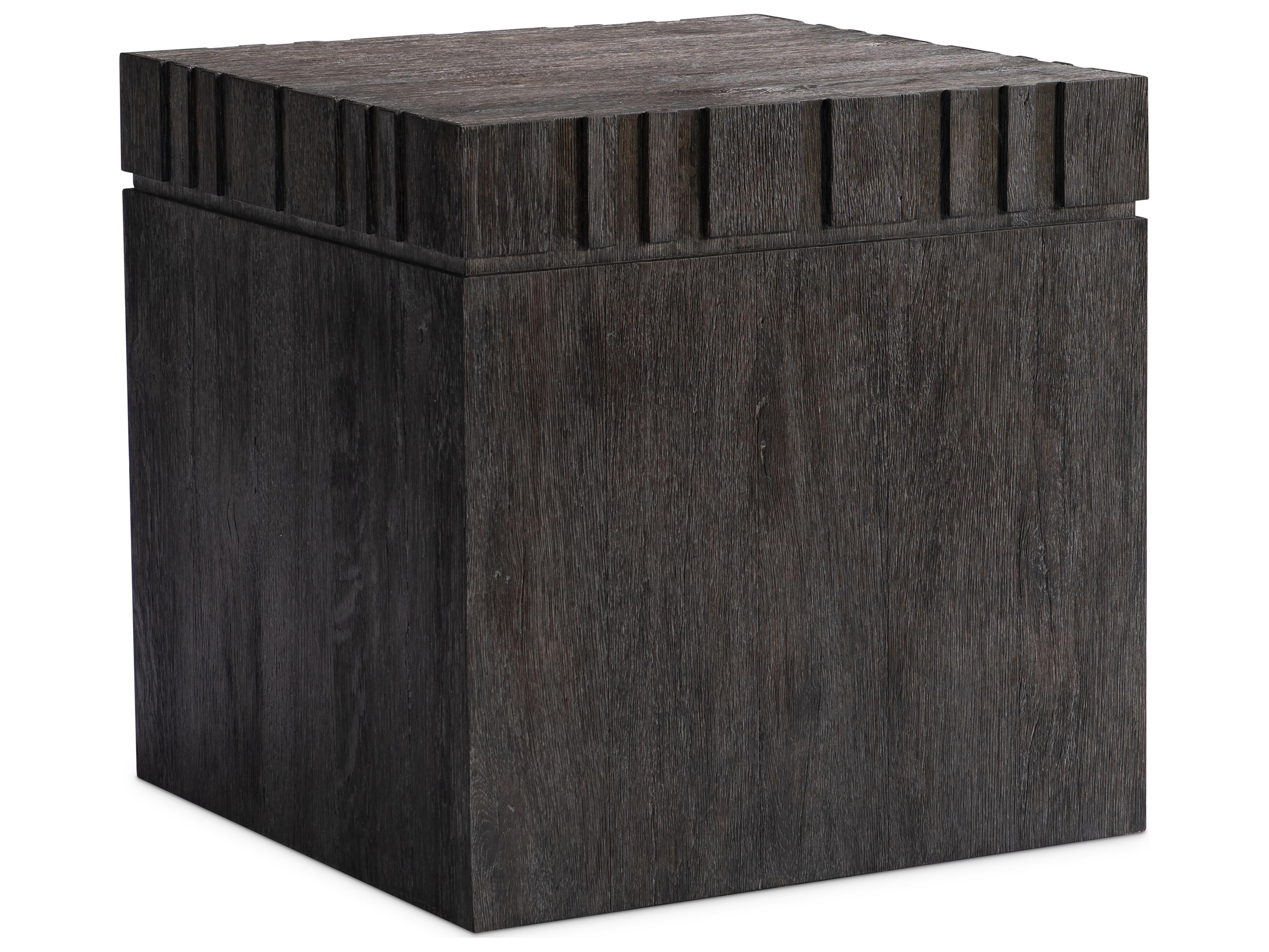 Bernhardt Cowley Square Wood Dark Brown End Table
