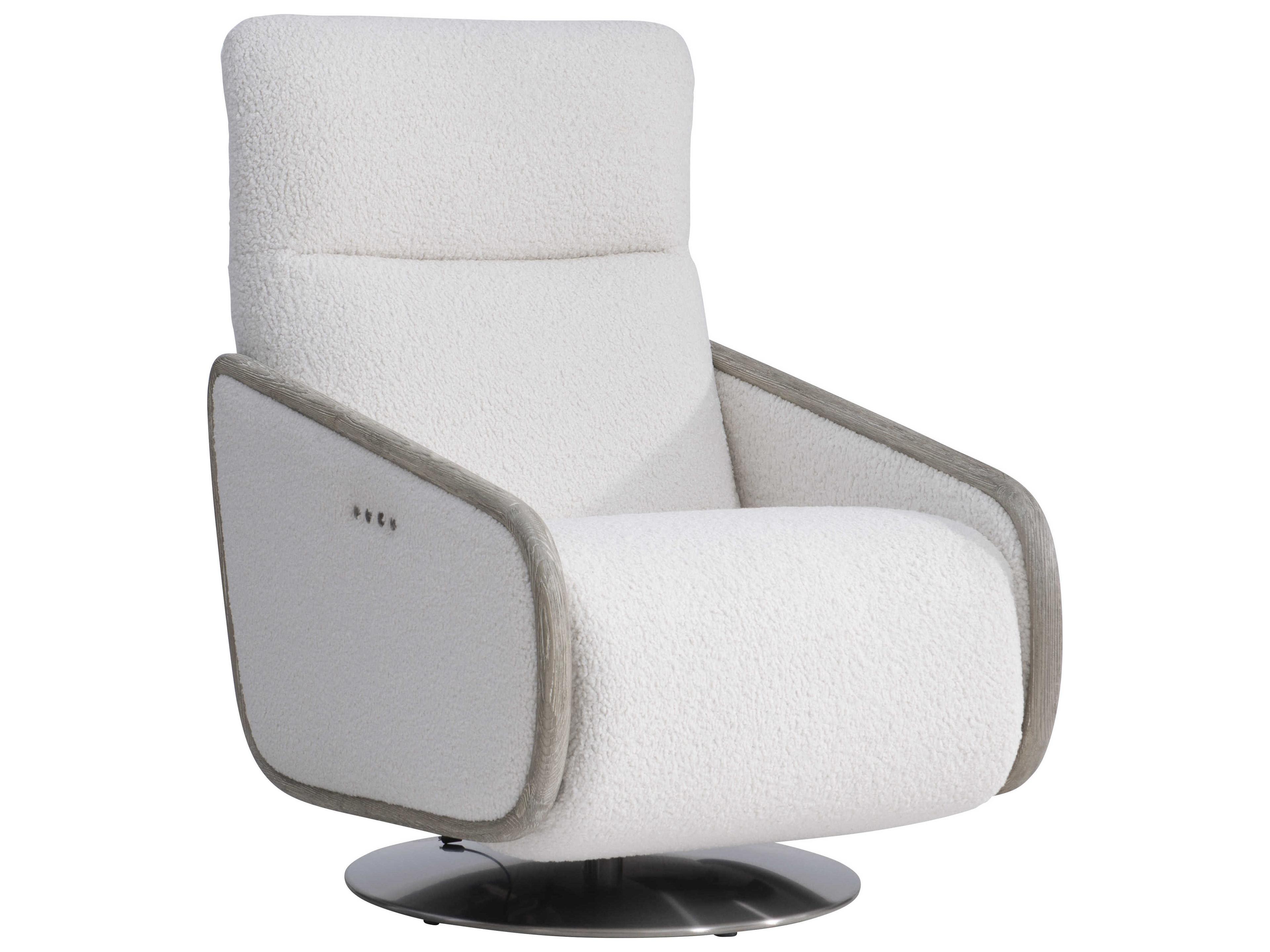 Bernhardt Living White Upholstered Recliner