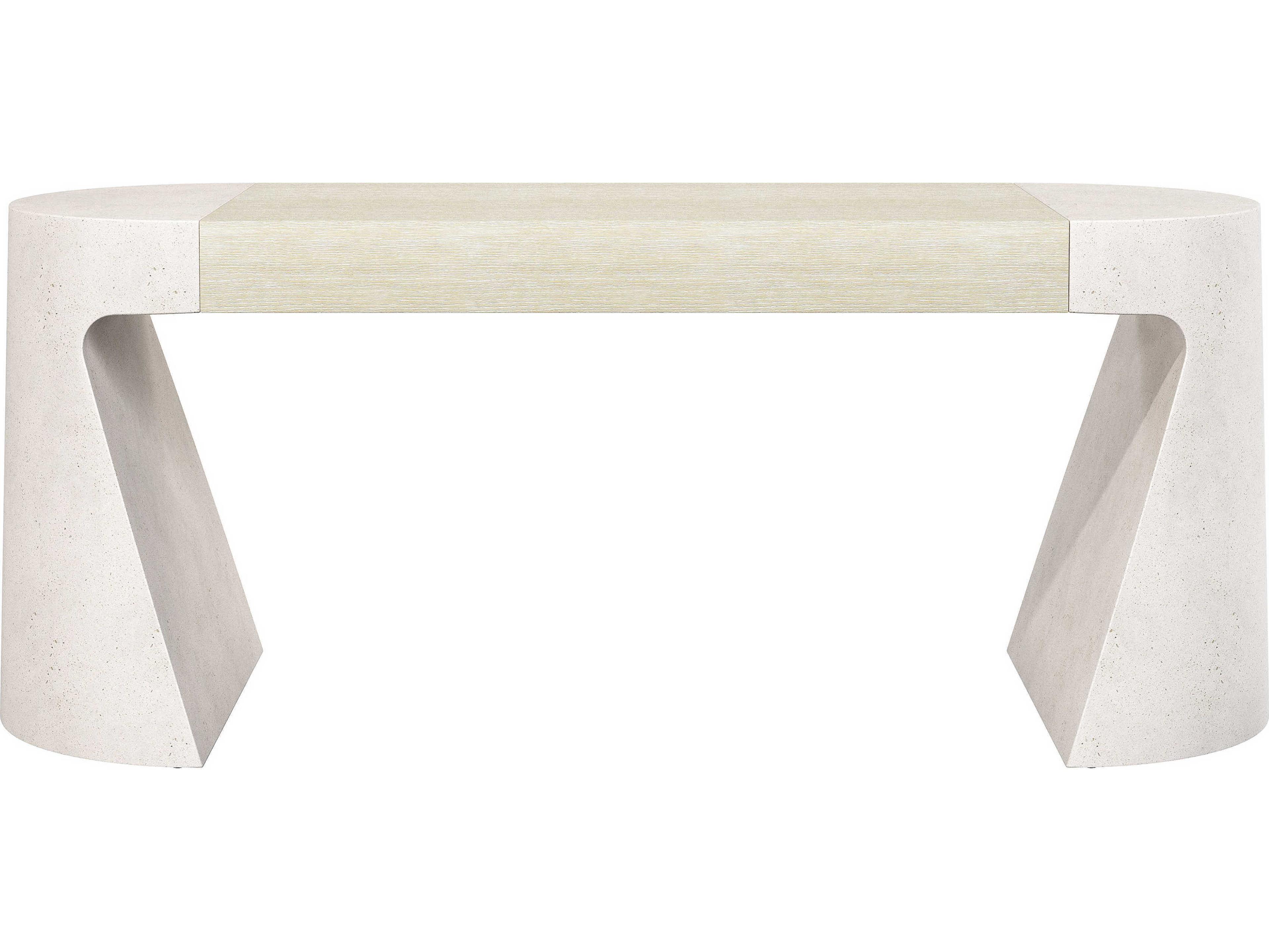 Bernhardt Prado Buff Concrete Tawny White Computer Desk
