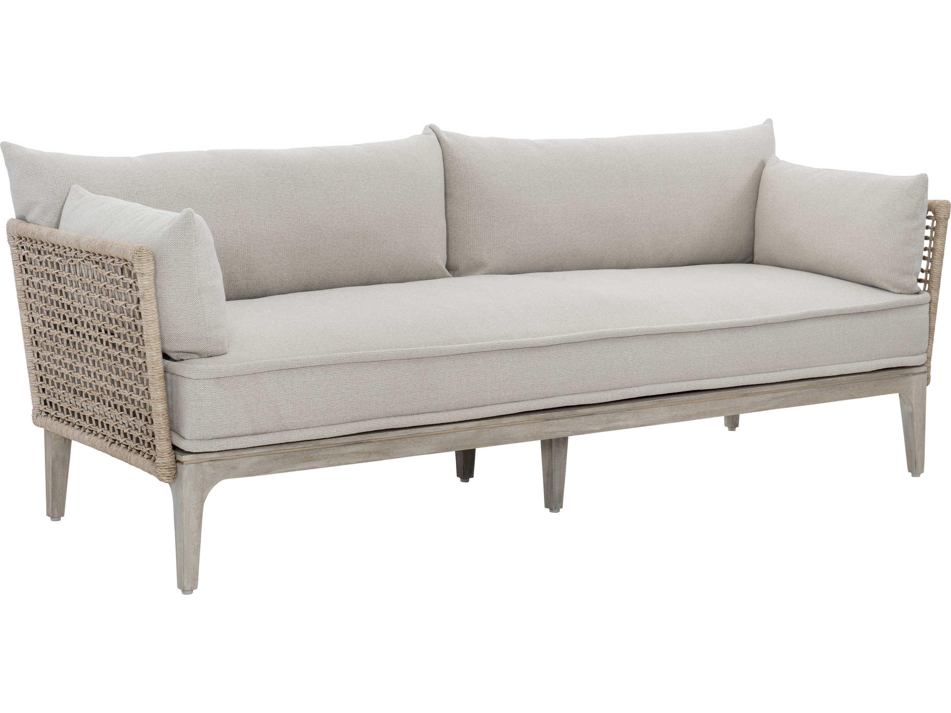 Bernhardt Exteriors Hazelnut / Sun Washed Catalonia Cushion Patio Sofa with Cushion