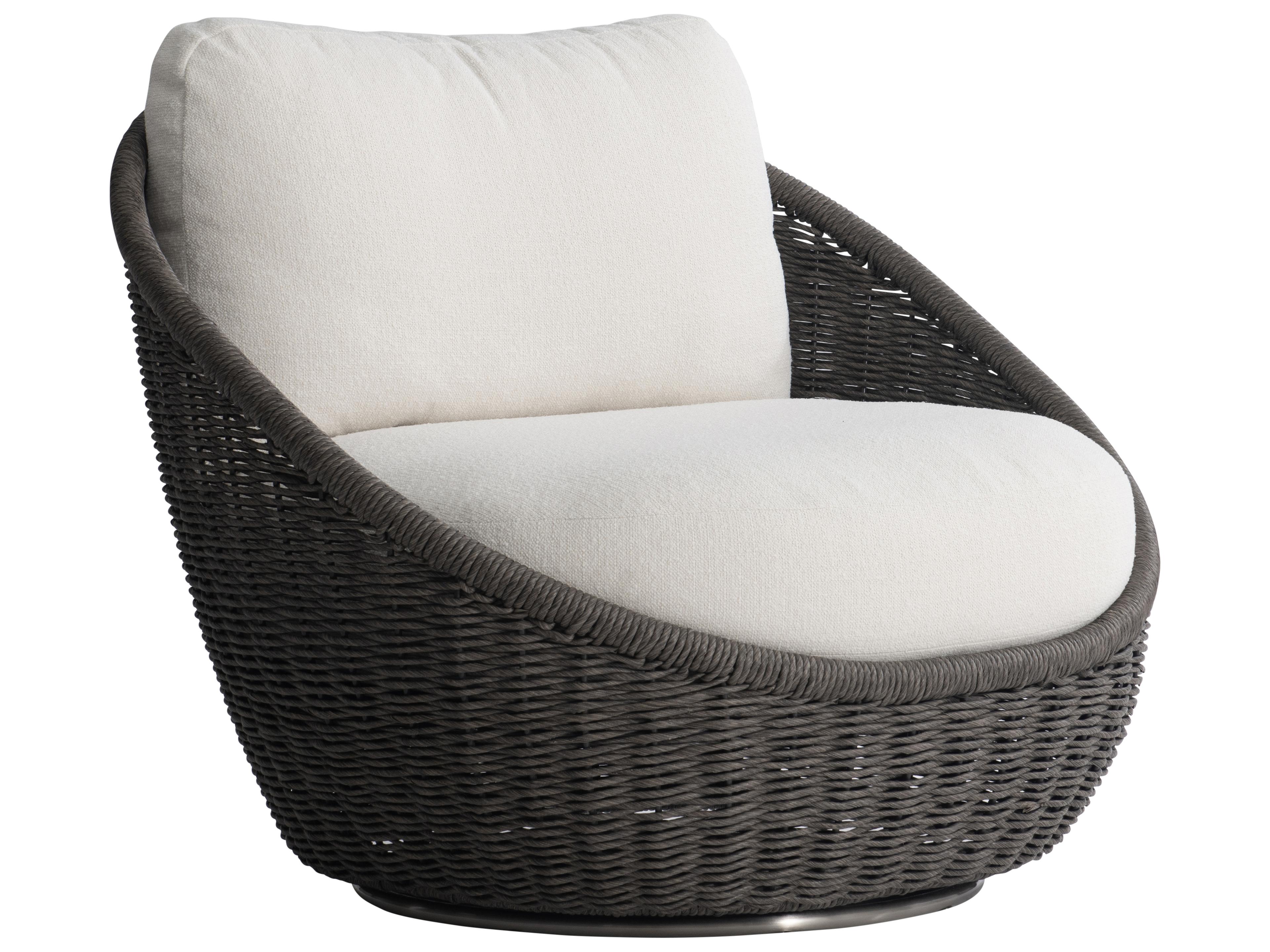 Santa Cream Wicker Cushion Lounge Chair