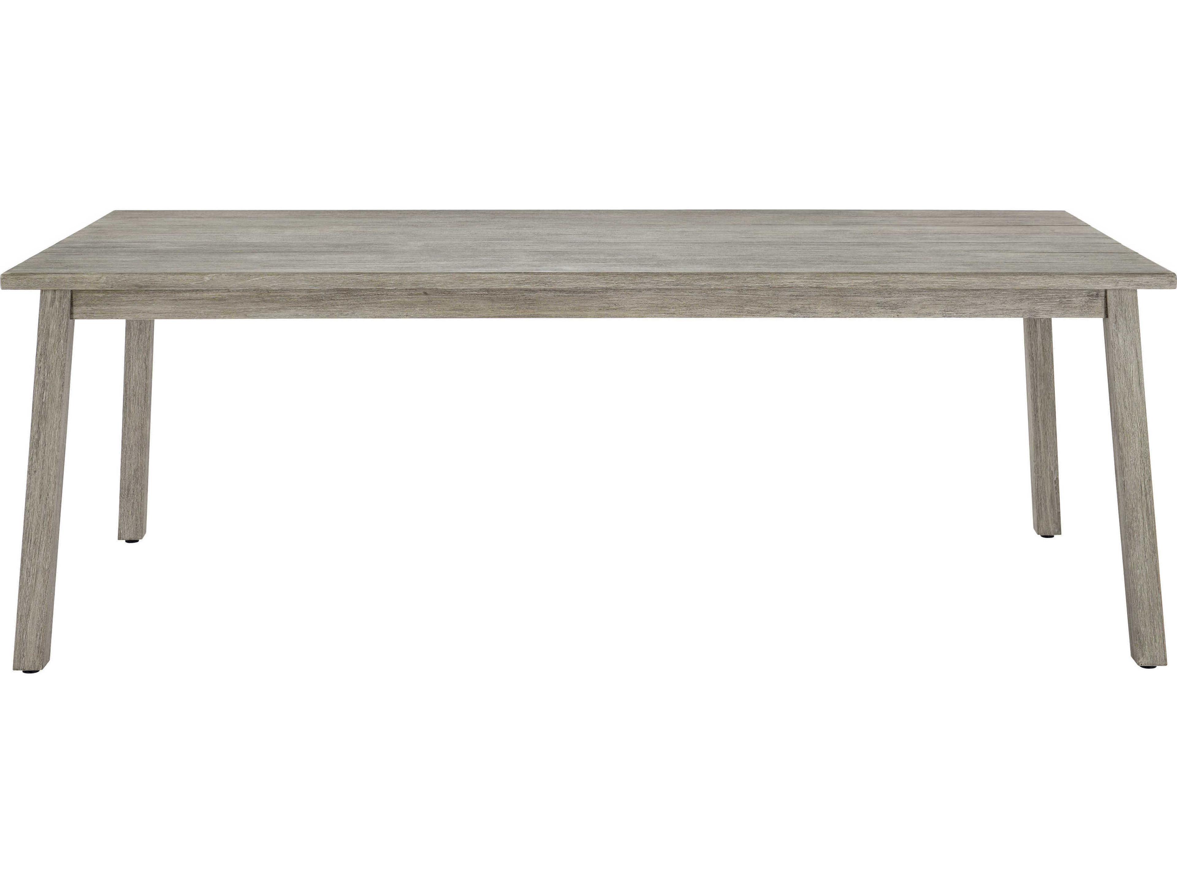 Bernhardt Exteriors Antibes Weathered Teak Rectangular Outdoor Dining Table