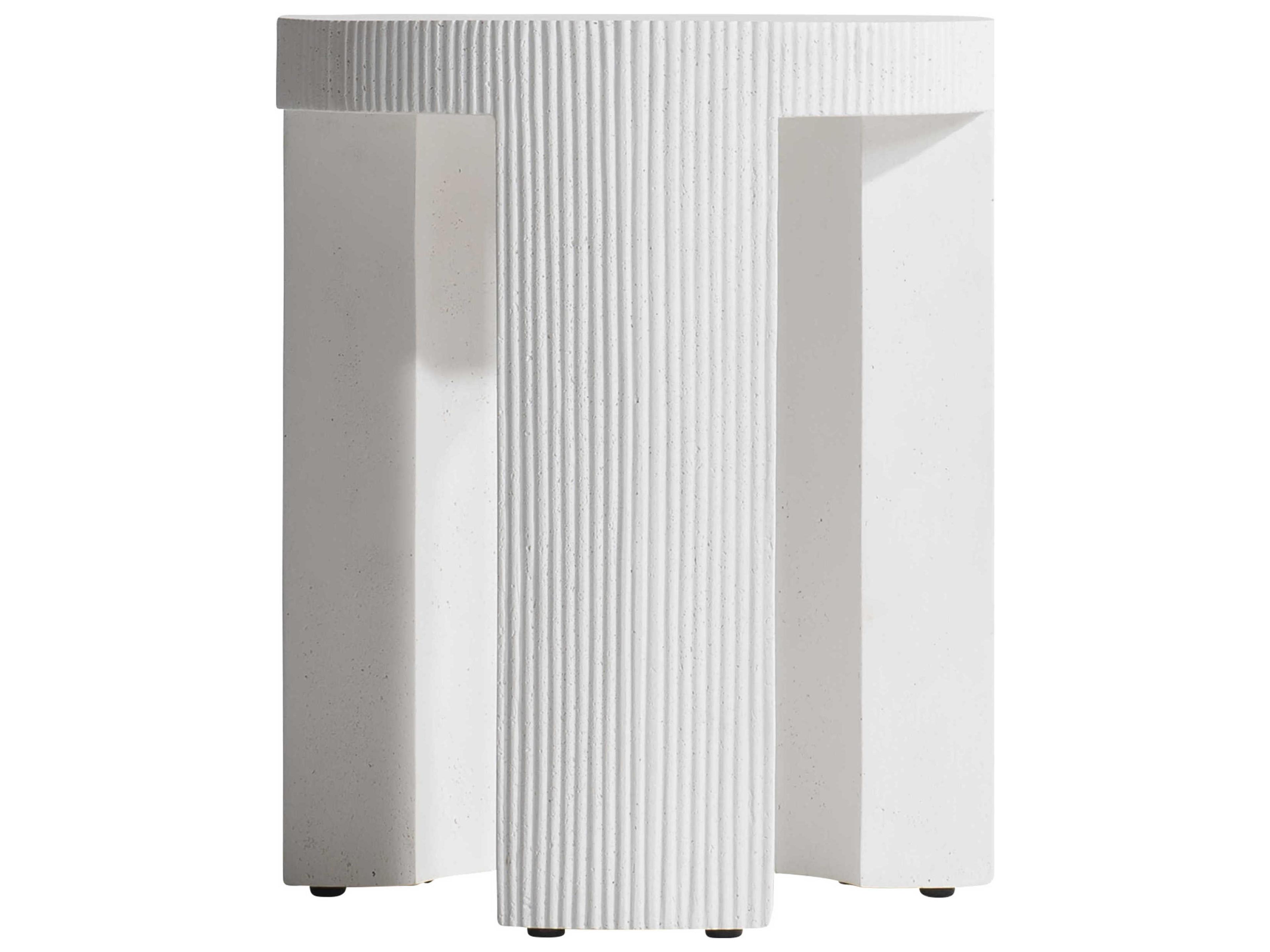 Bernhardt Exteriors Neutral Round Islamorada Patio End Table