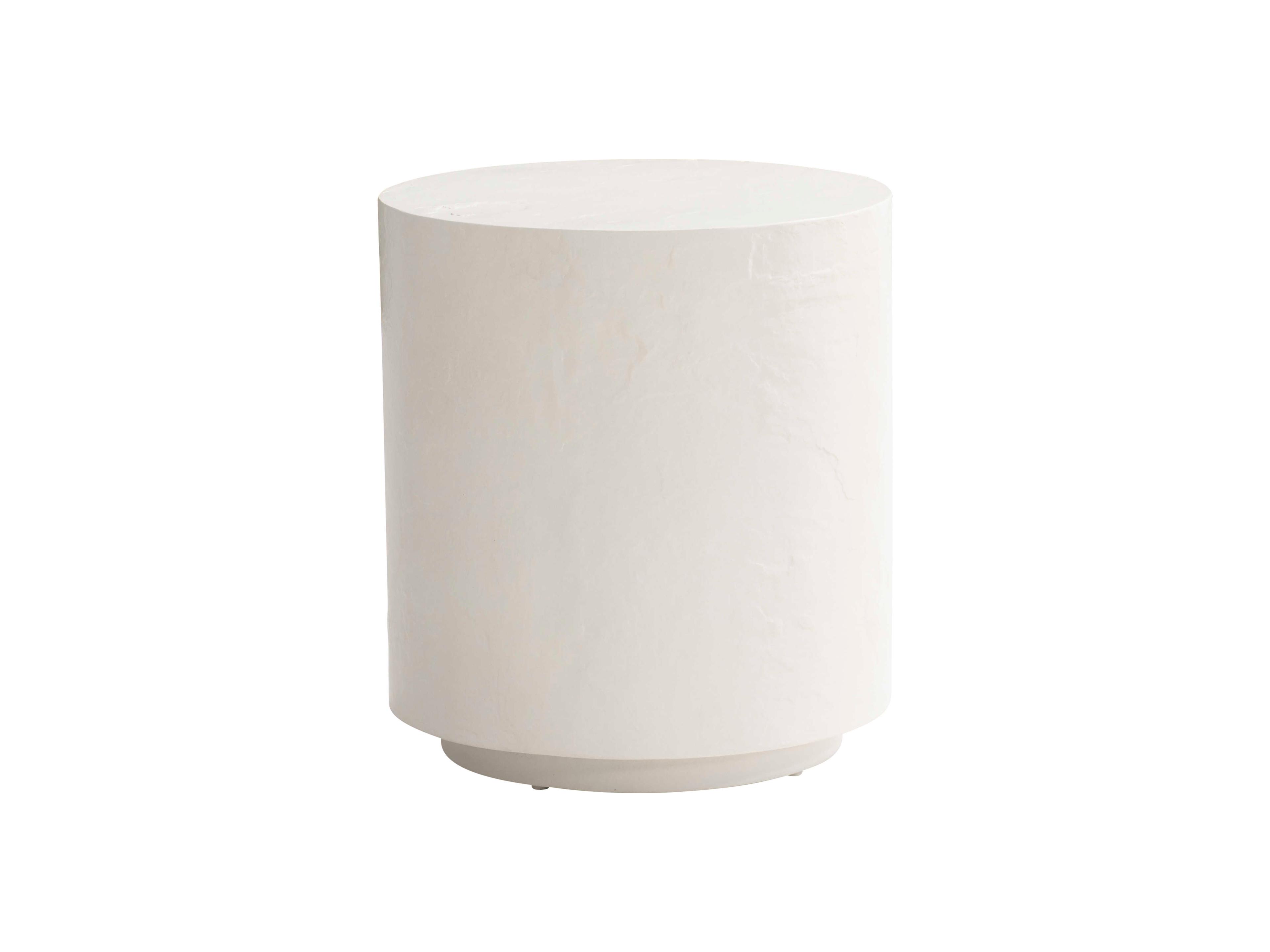 Bernhardt Exteriors Natural Round Trapani Outdoor End Table