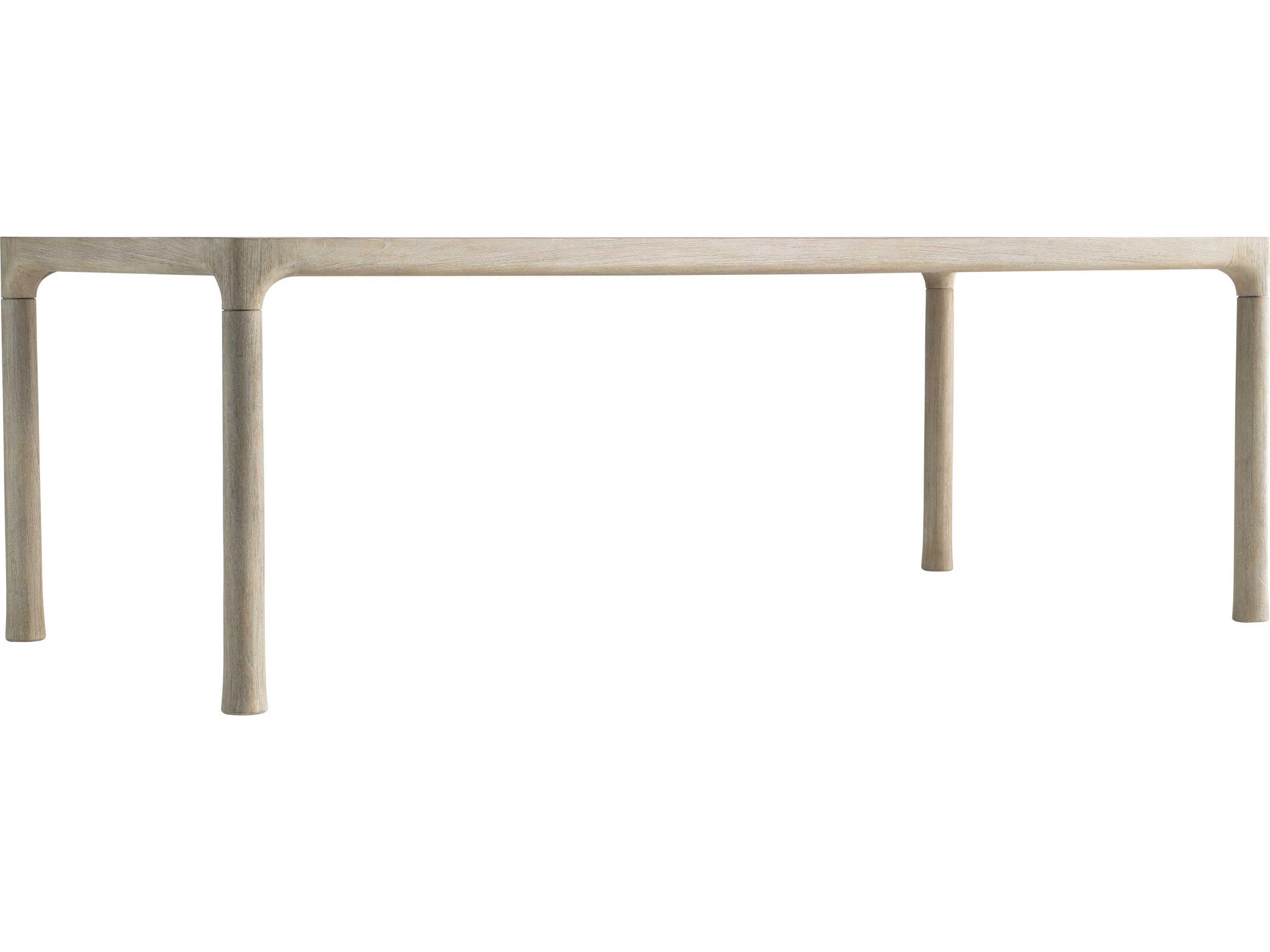 Bernhardt Exteriors Siesta Key Sea Oat Wood Rectangular Patio Dining Table