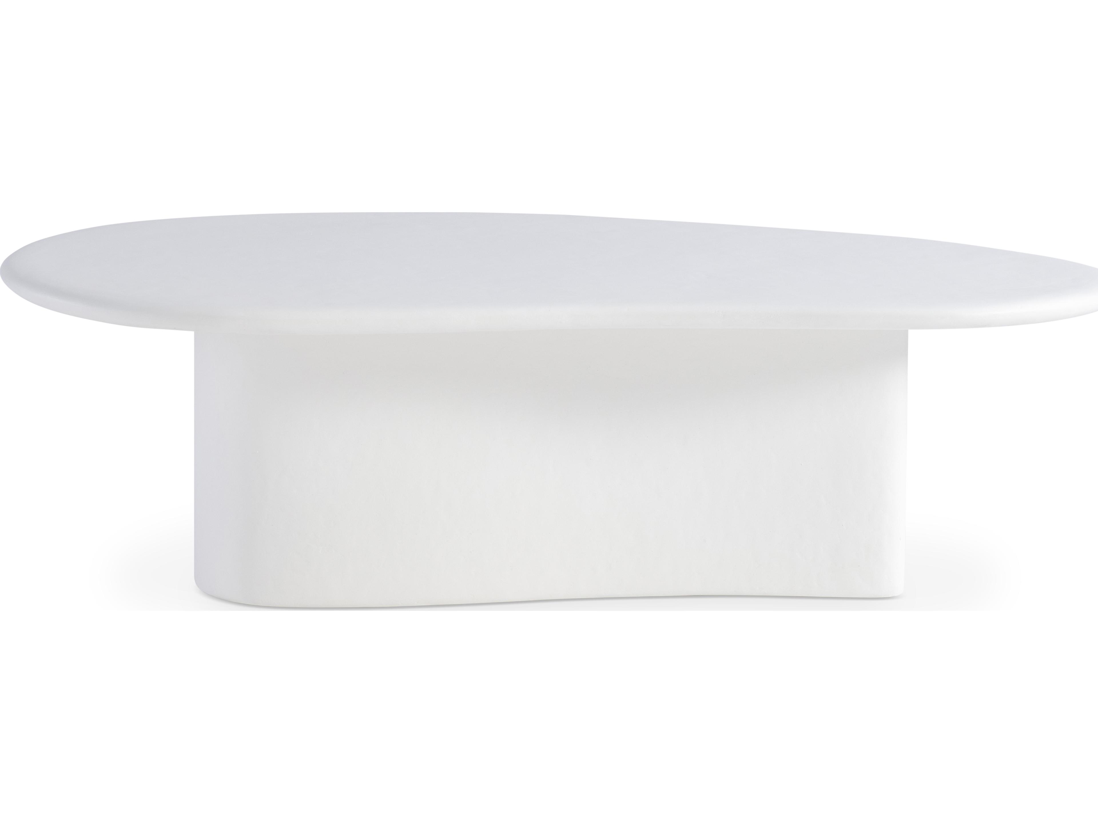 Fresco White Concrete Coffee Table