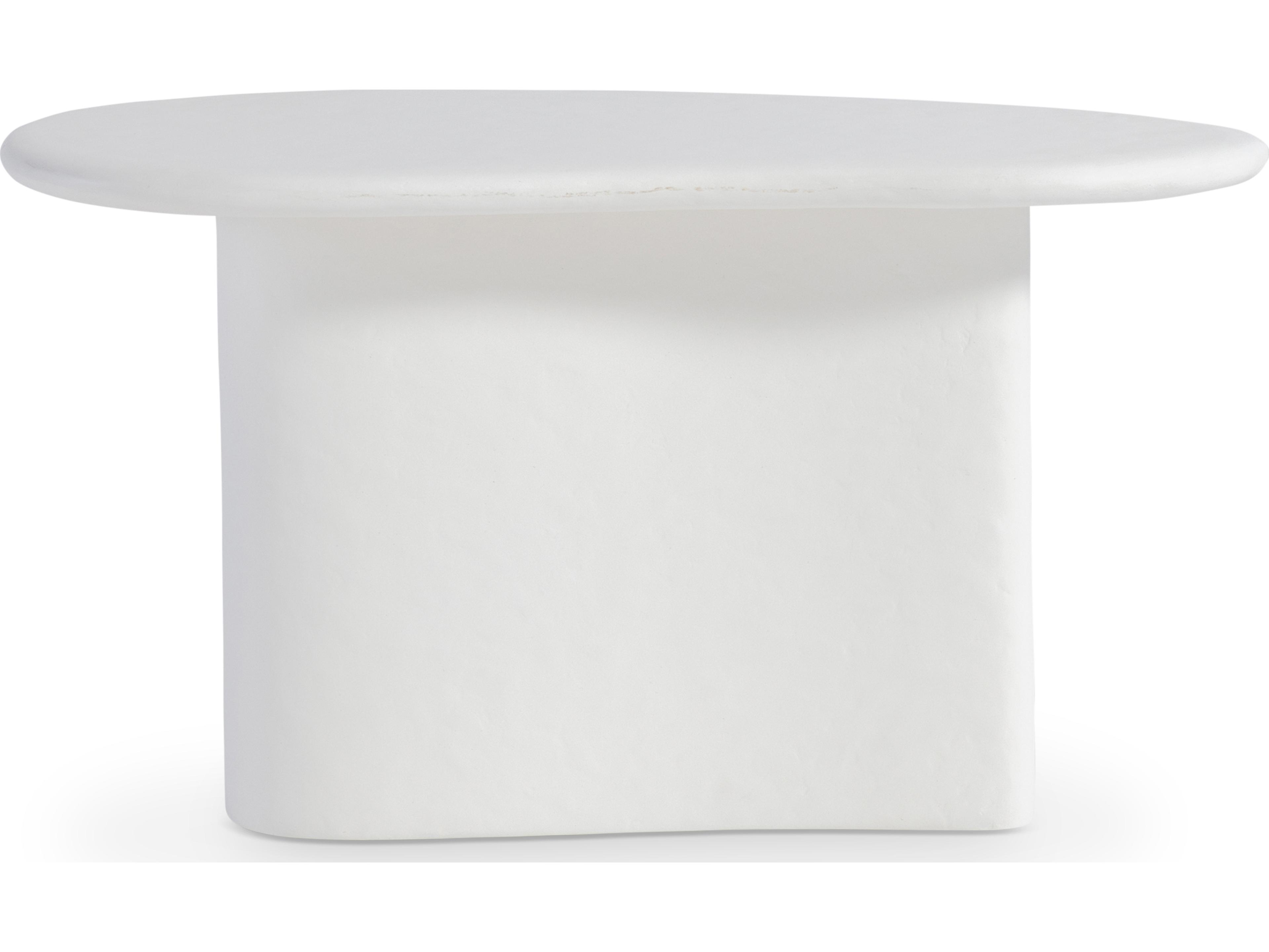 Bernhardt Exteriors Fresco White Concrete End Table