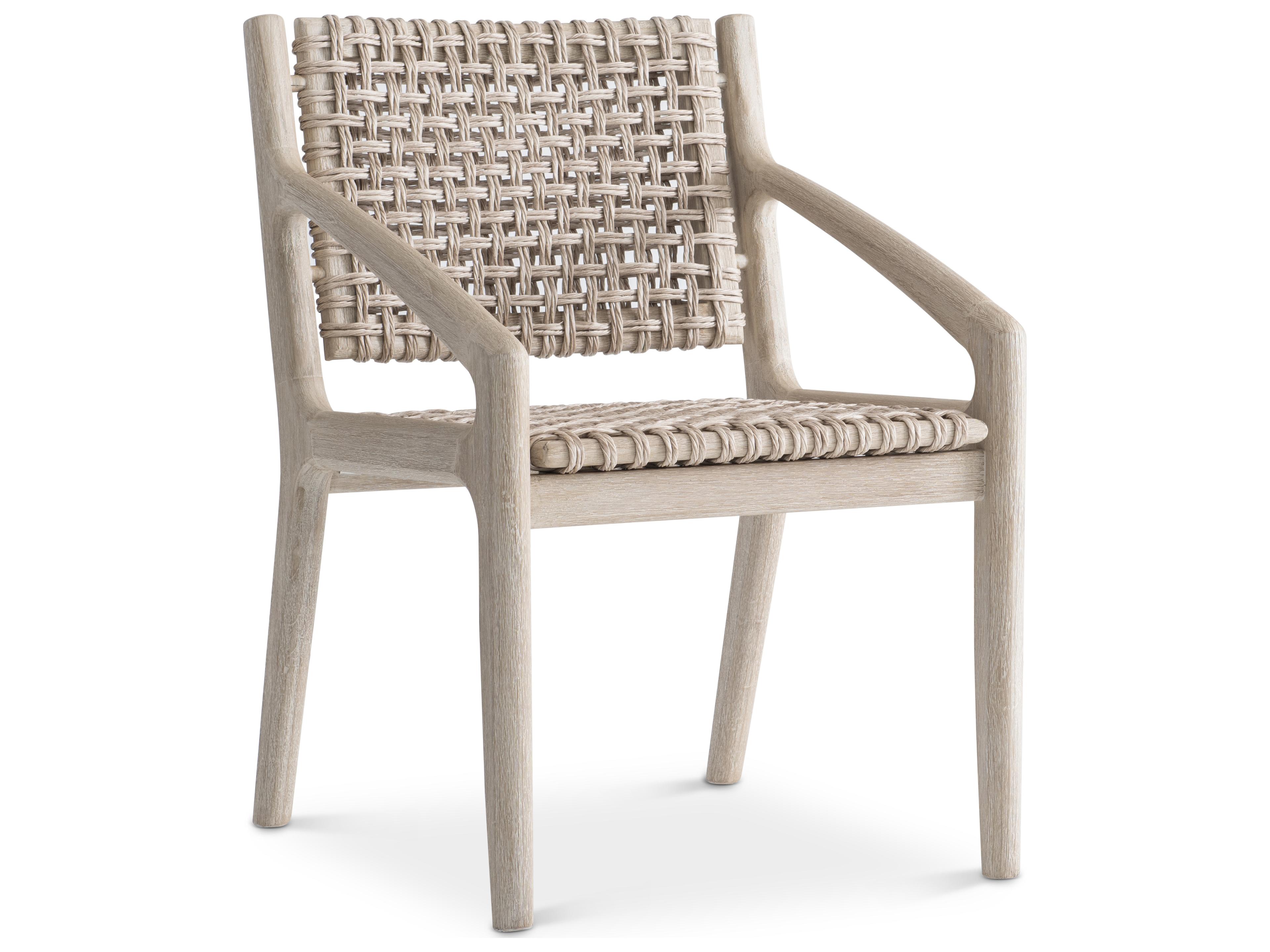 Bernhardt Exteriors Atlas Brown Teak Cushion Lounge Chair