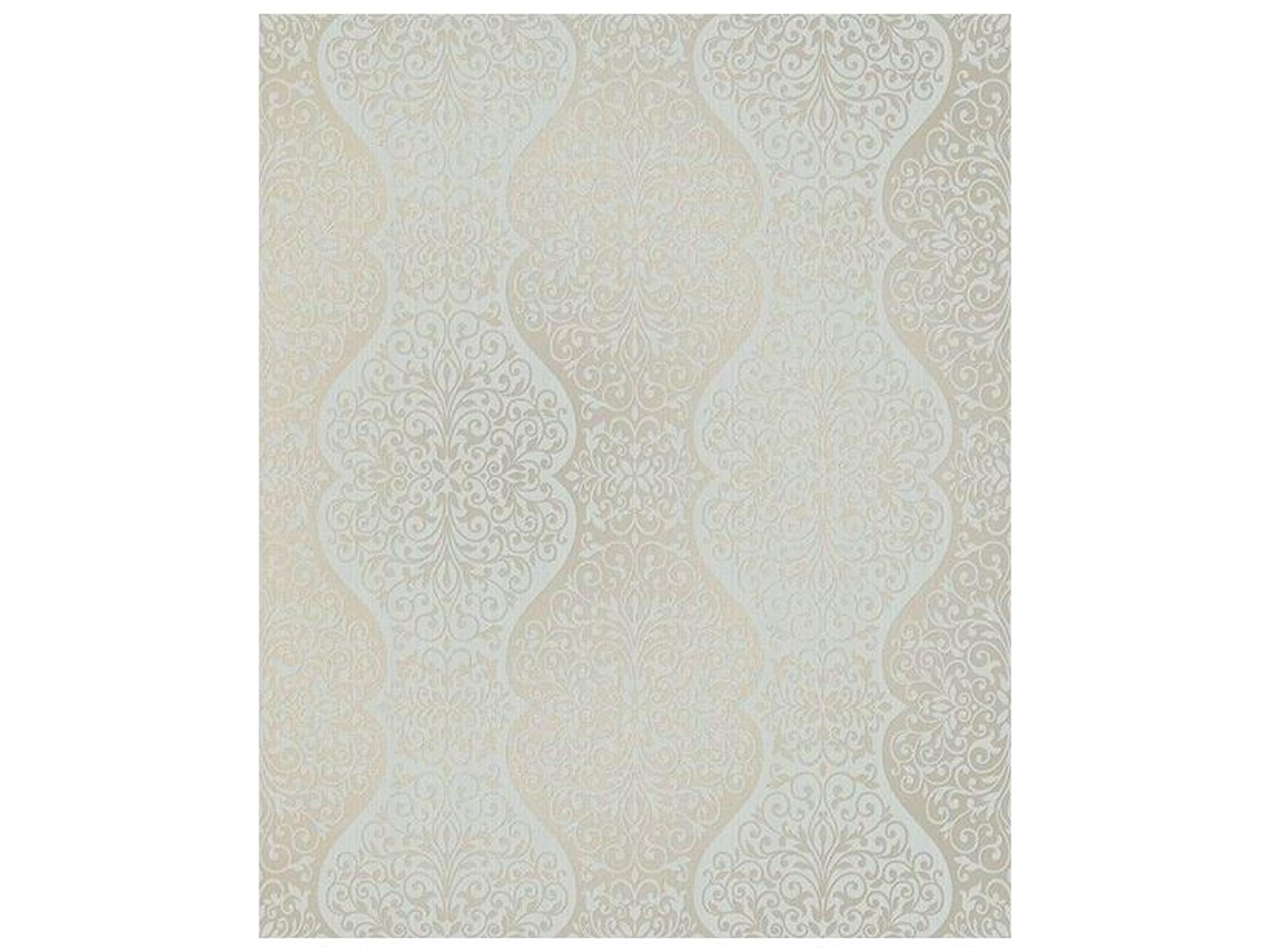 Brewster Home Fashions Decorline Cadence Blue Scroll Wallpaper