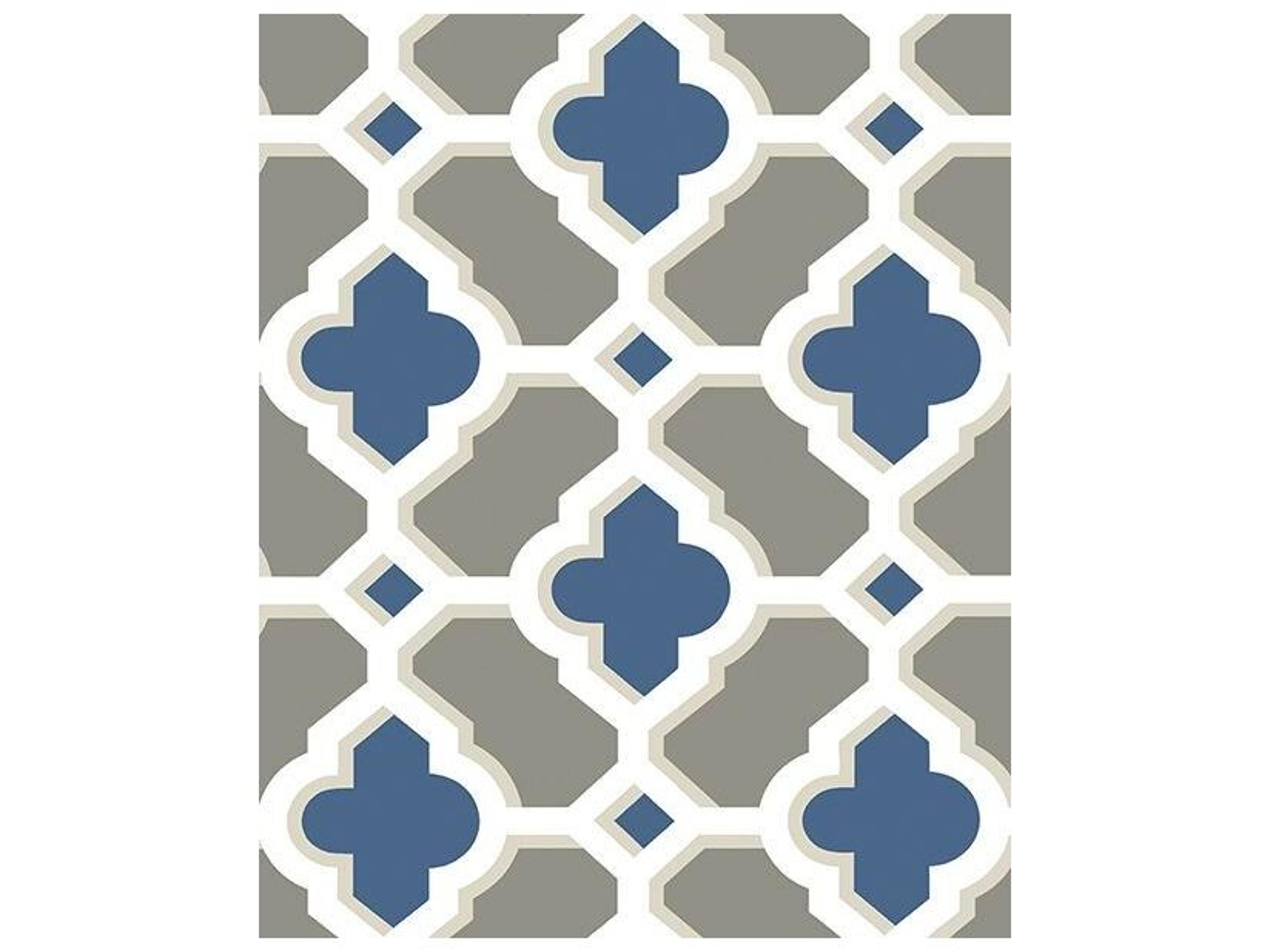 Brewster Home Fashions A-street Prints Lido Navy Quatrefoil Wallpaper