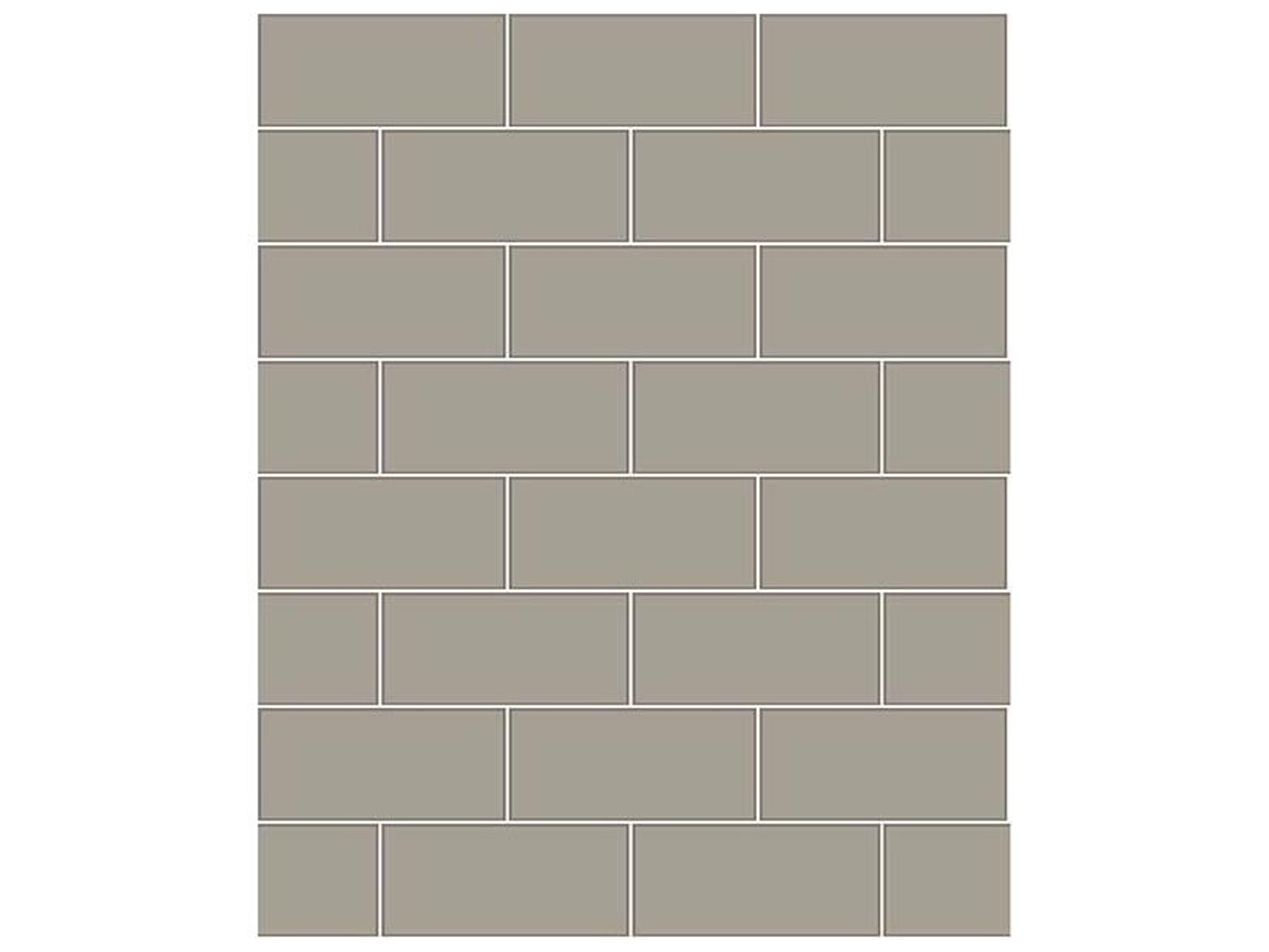 Brewster Home Fashions Kitchen & Bath Essentials Parkway Grey Subway Tile Wallpaper
