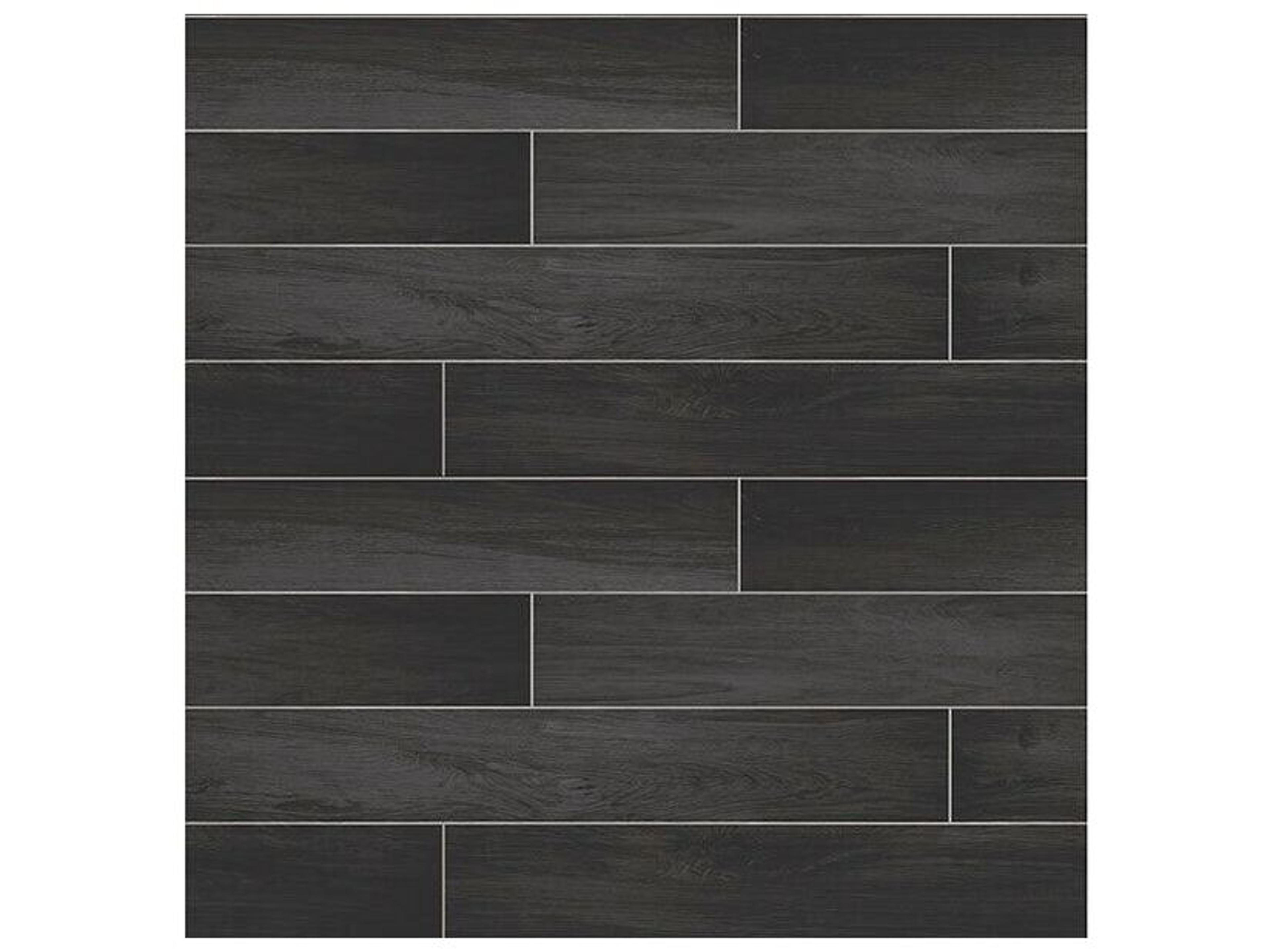 Brewster Home Fashions Techniques & Finishes Iii Nika Black Sleek Wood Wallpaper