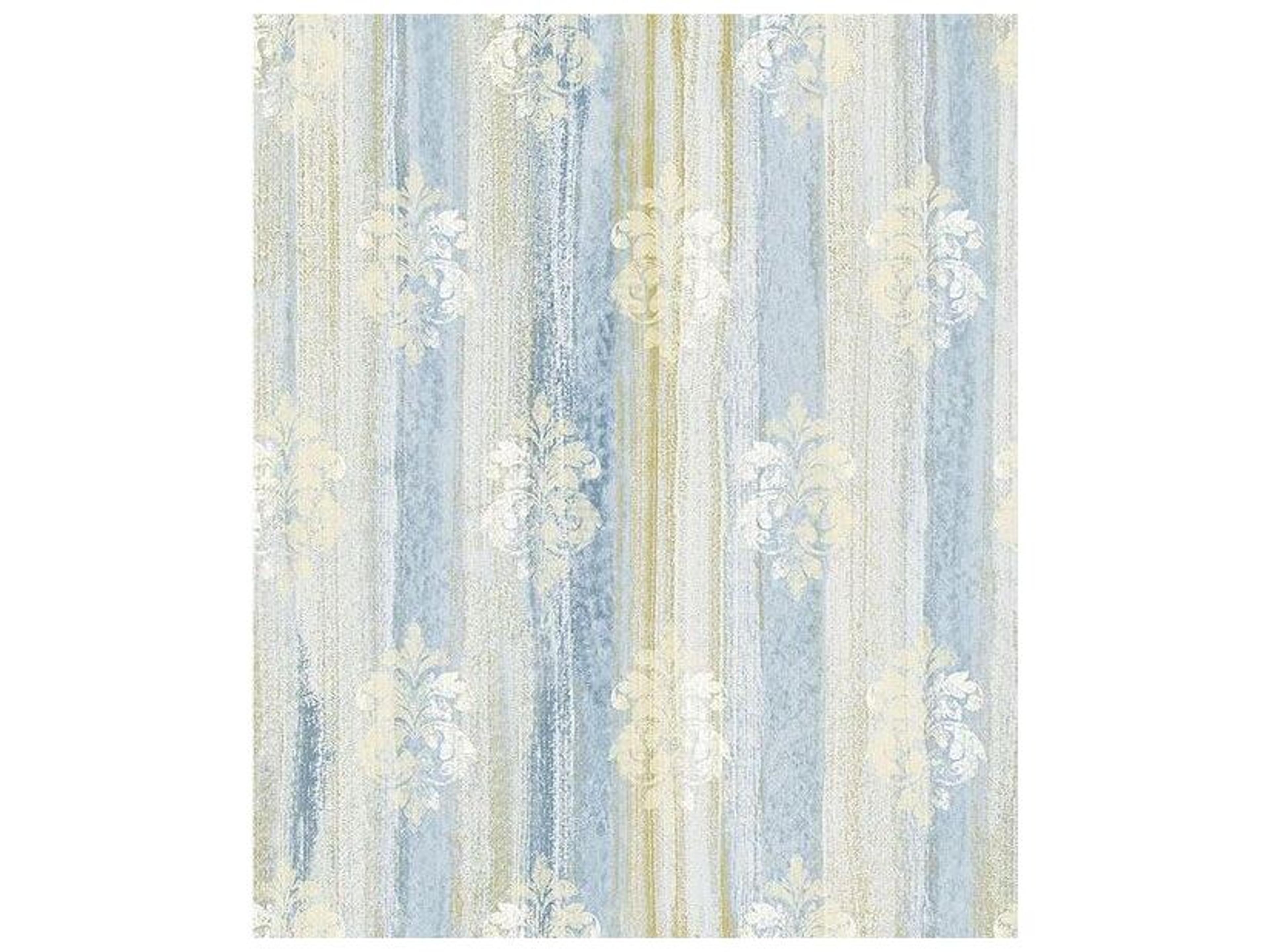 Brewster Home Fashions Advantage Alison Blue Damask Motif Wallpaper Alison Blue Damask Motif Wallpaper