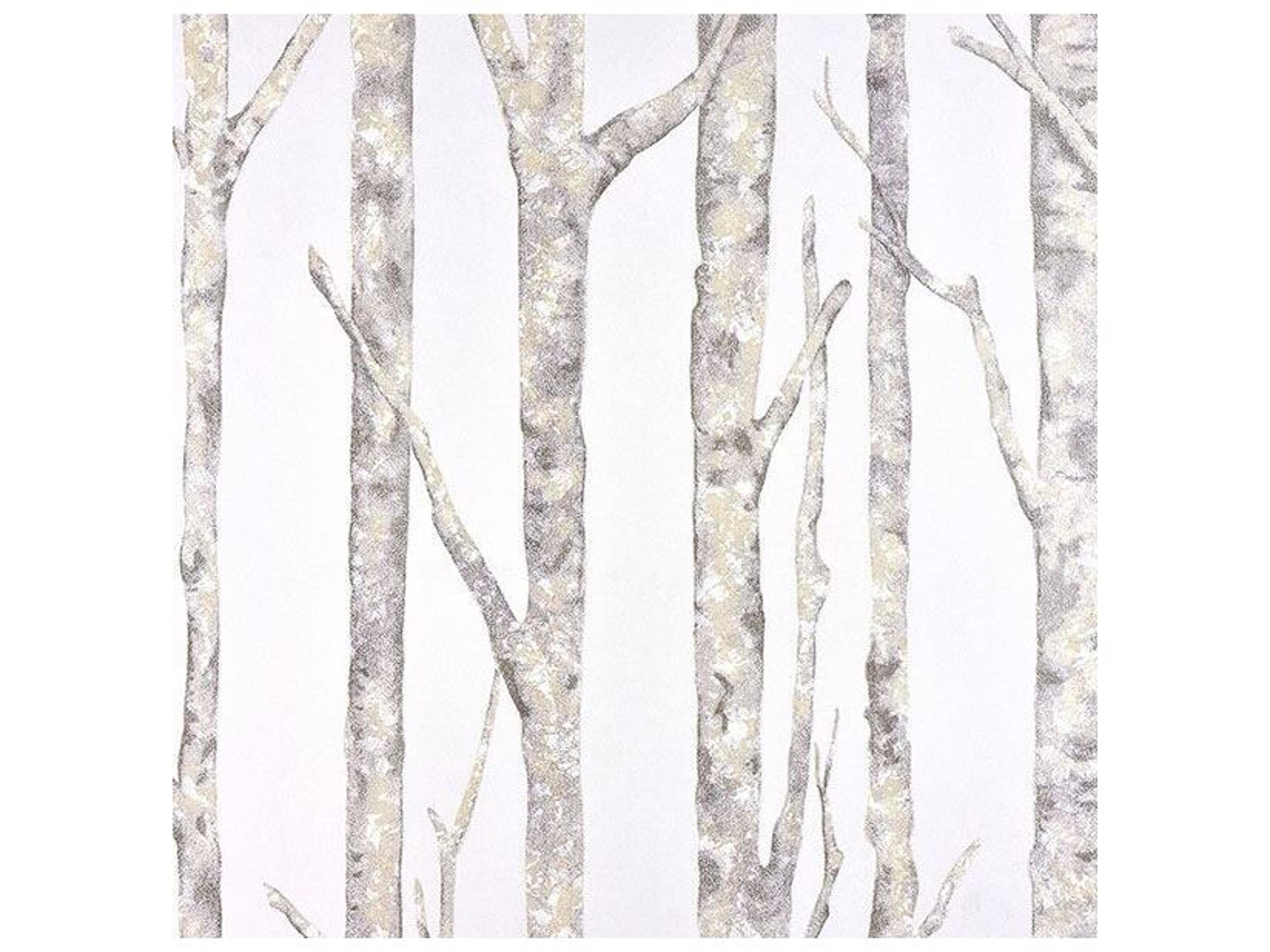 Brewster Home Fashions Advantage Cameron Off-White Trees Wallpaper Cameron Off-White Trees Wallpaper