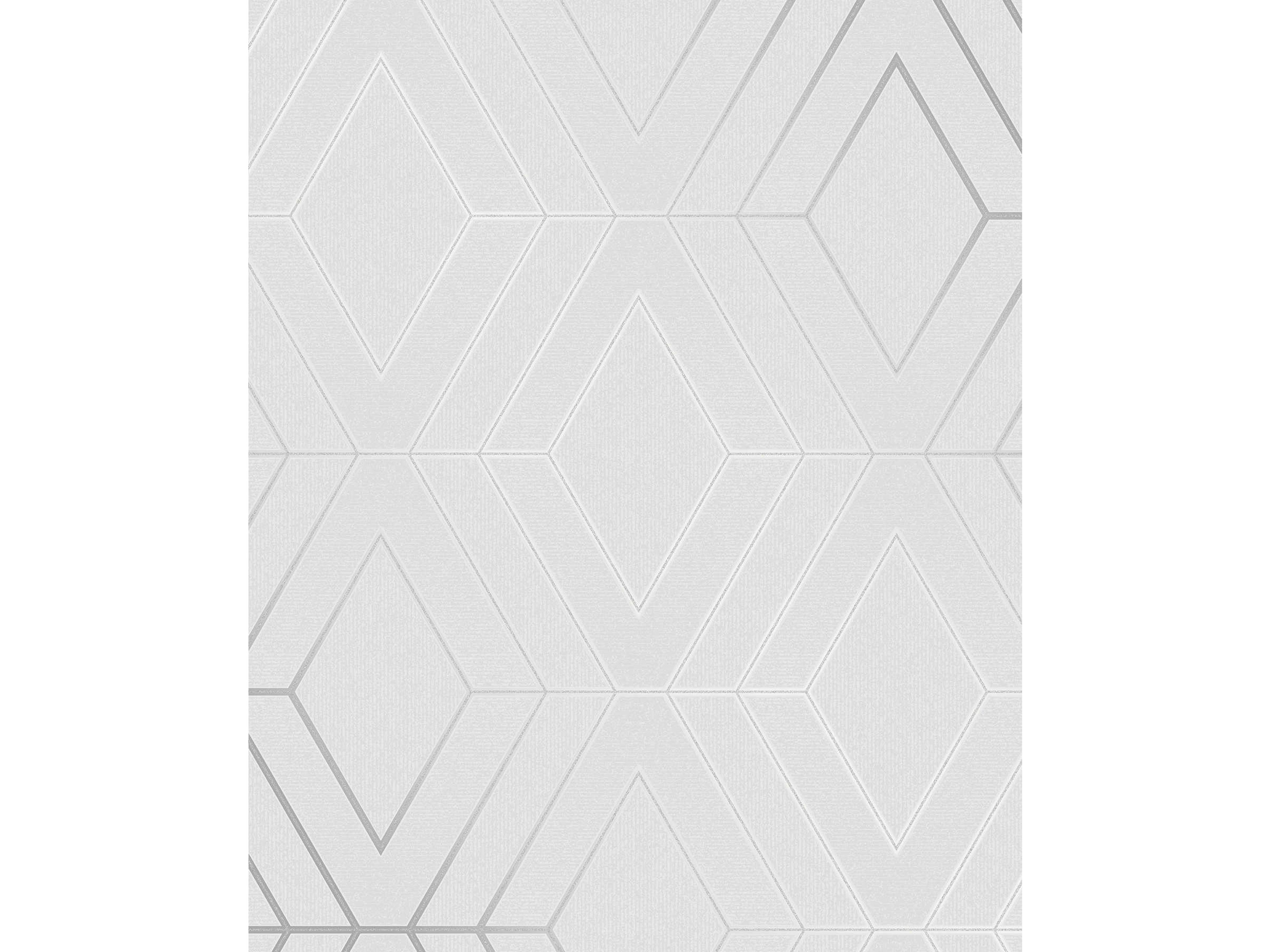 Brewster Home Fashions Advantage Adaline Light Grey Geometric Wallpaper