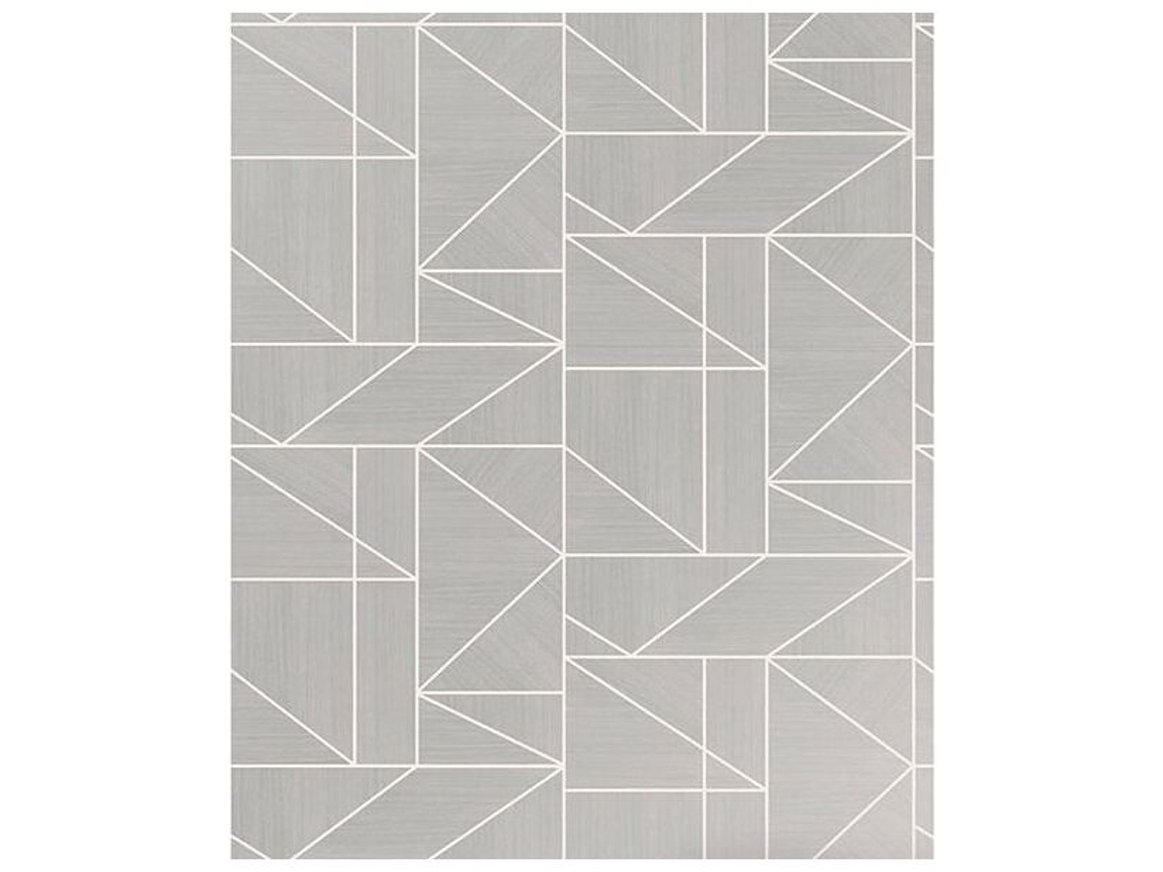 Brewster Home Fashions Advantage Malvolio Silver Geometric Wallpaper Malvolio Silver Geometric Wallpaper
