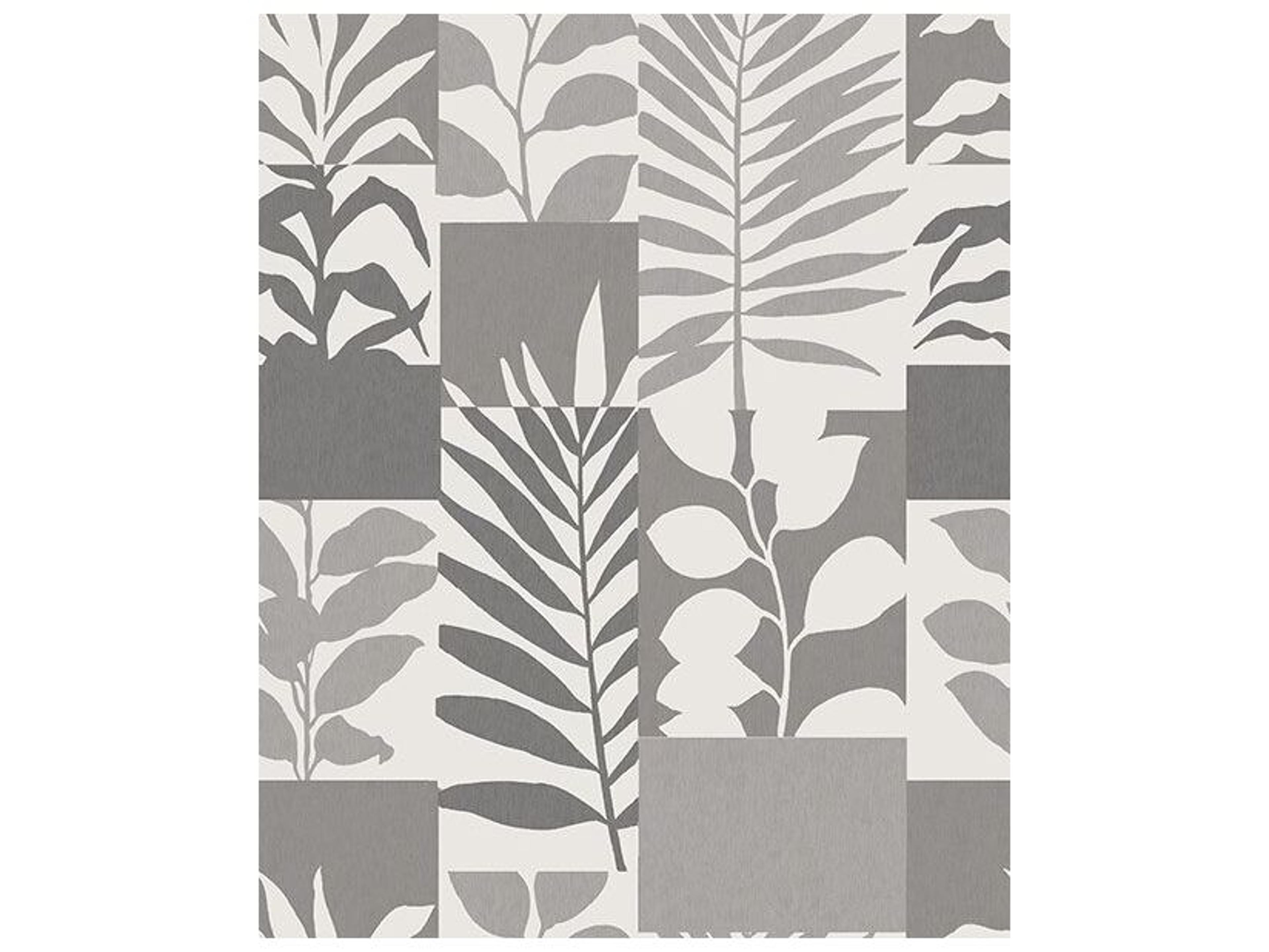 Brewster Home Fashions Advantage Goneril Grey Botanical Geometric Wallpaper Goneril Grey Botanical Geometric Wallpaper