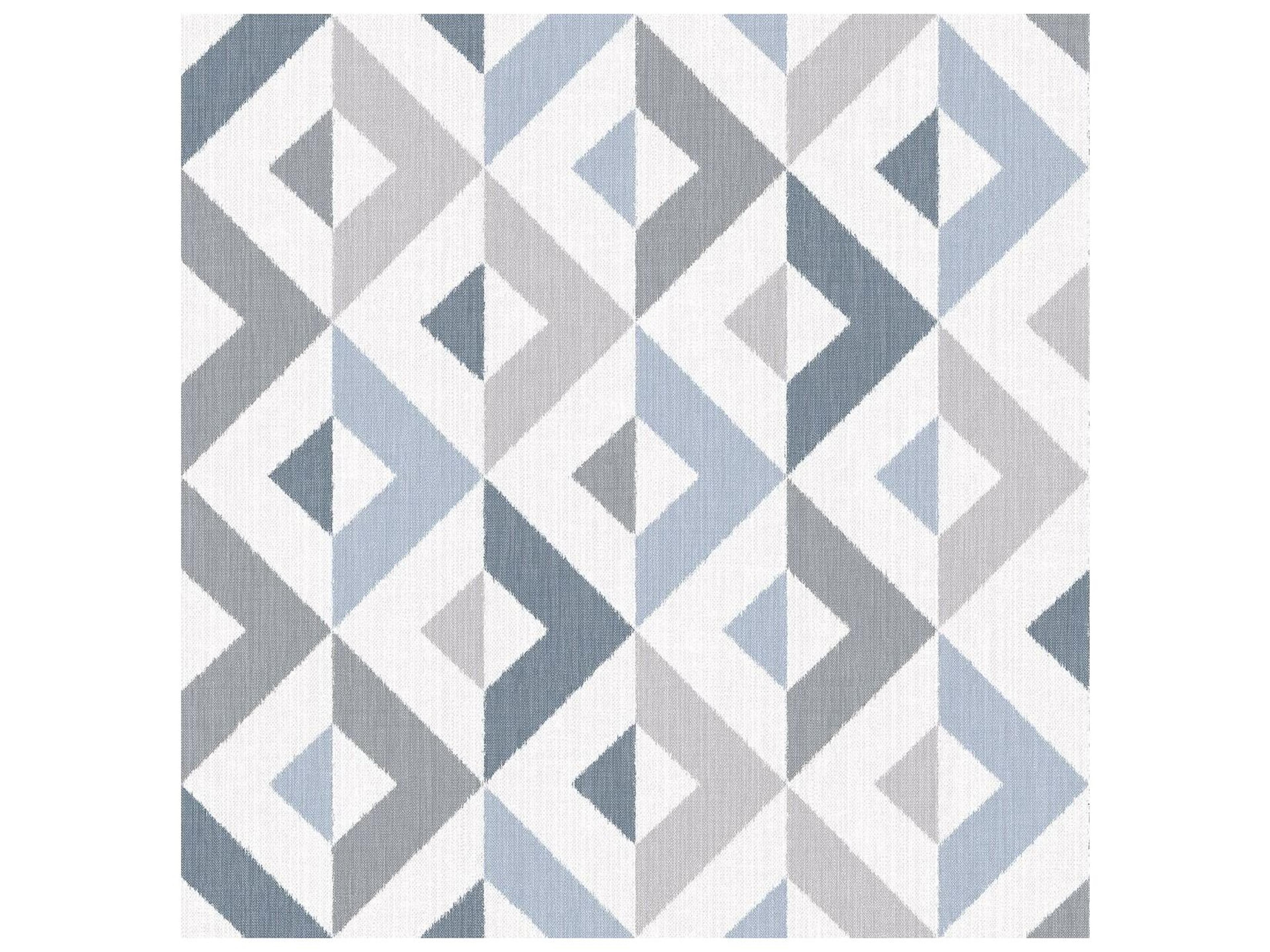 Brewster Home Fashions A-street Prints Seesaw Slate Geometric Faux Linen Wallpaper