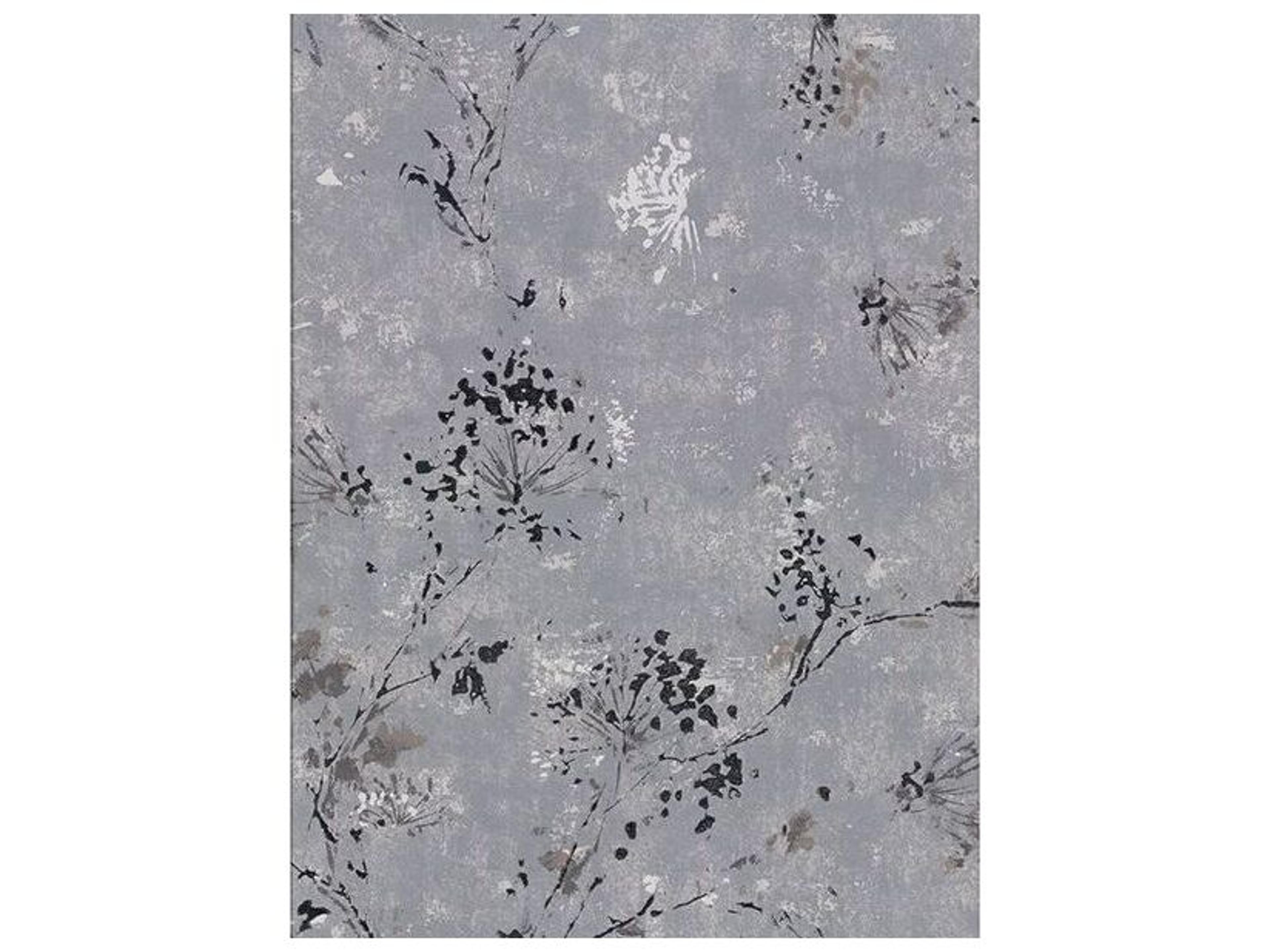 Brewster Home Fashions Fresh Start Kitchen & Bath Misty Charcoal Distressed Dandelion Wallpaper