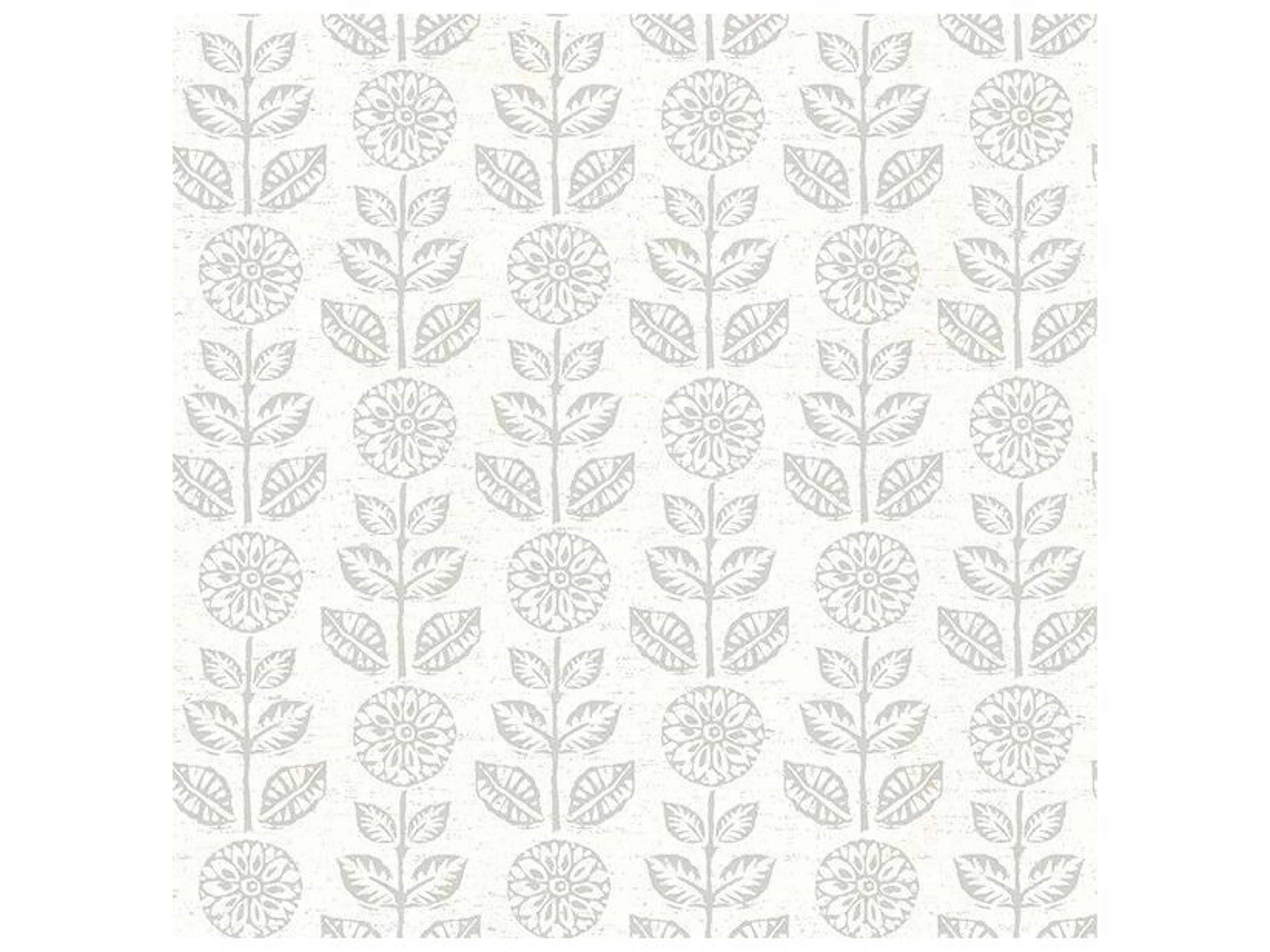 Brewster Home Fashions Fresh Start Kitchen & Bath Dolly Taupe Folk Floral Wallpaper