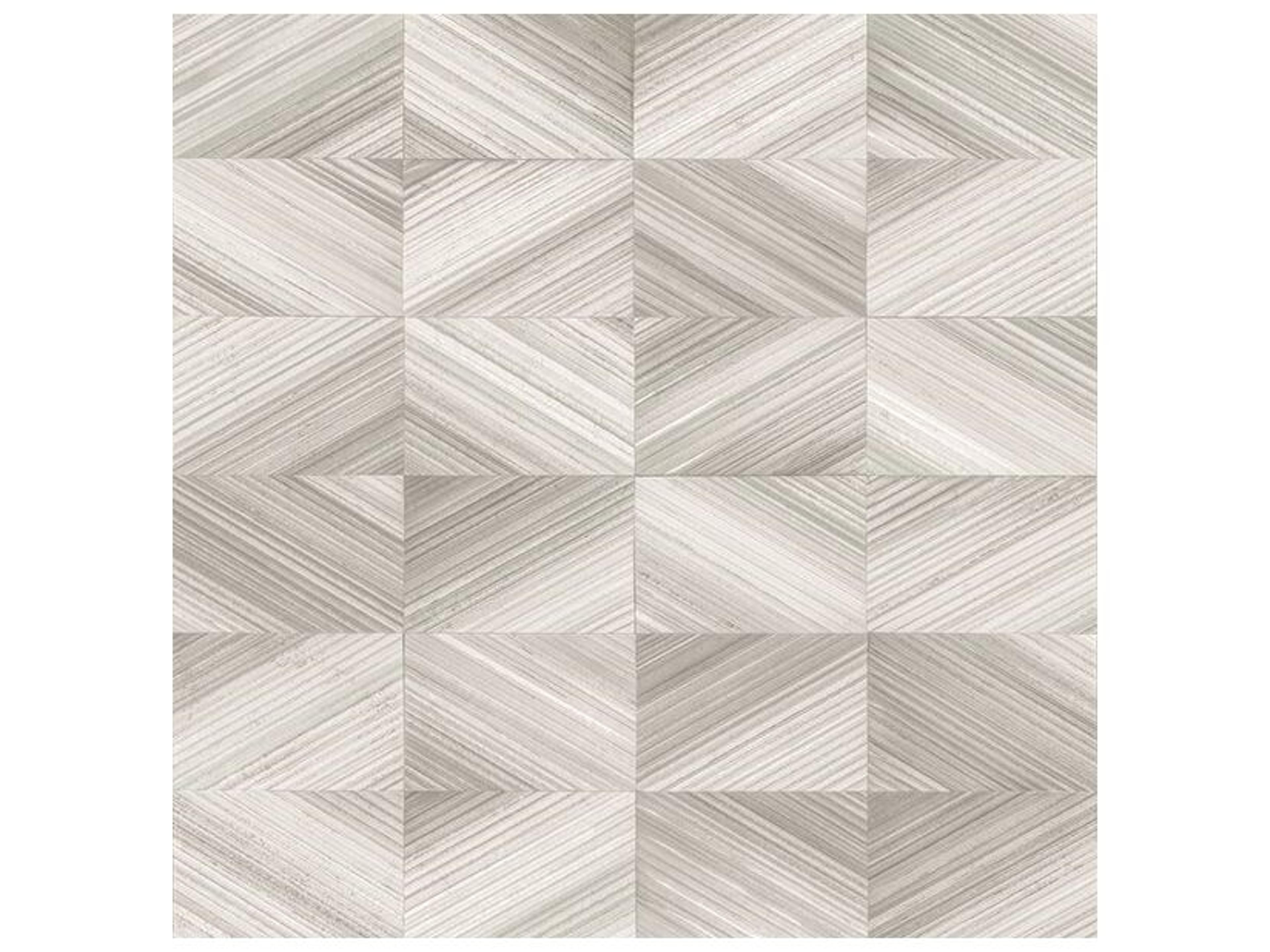 Brewster Home Fashions Fresh Start Kitchen & Bath Stratum Taupe Geometric Faux Wood Wallpaper