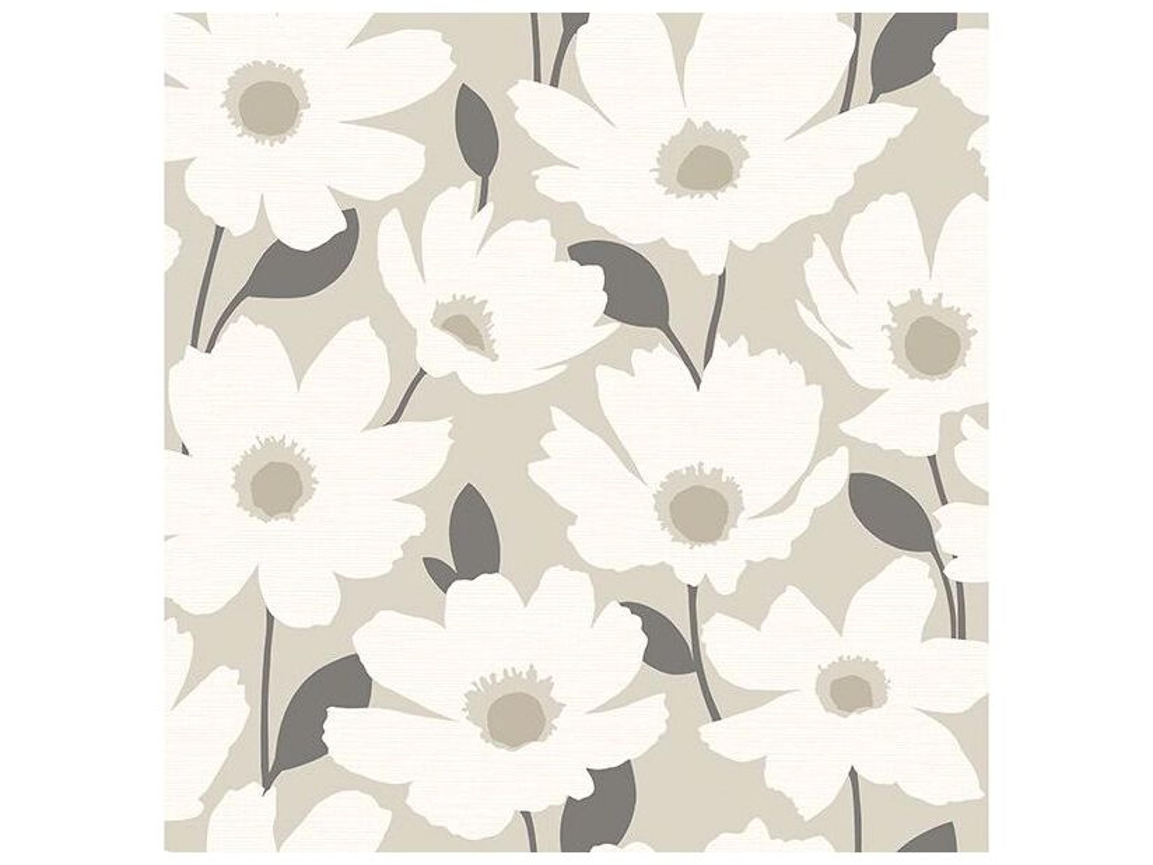 Brewster Home Fashions Fresh Start Kitchen & Bath Astera Beige Floral Wallpaper