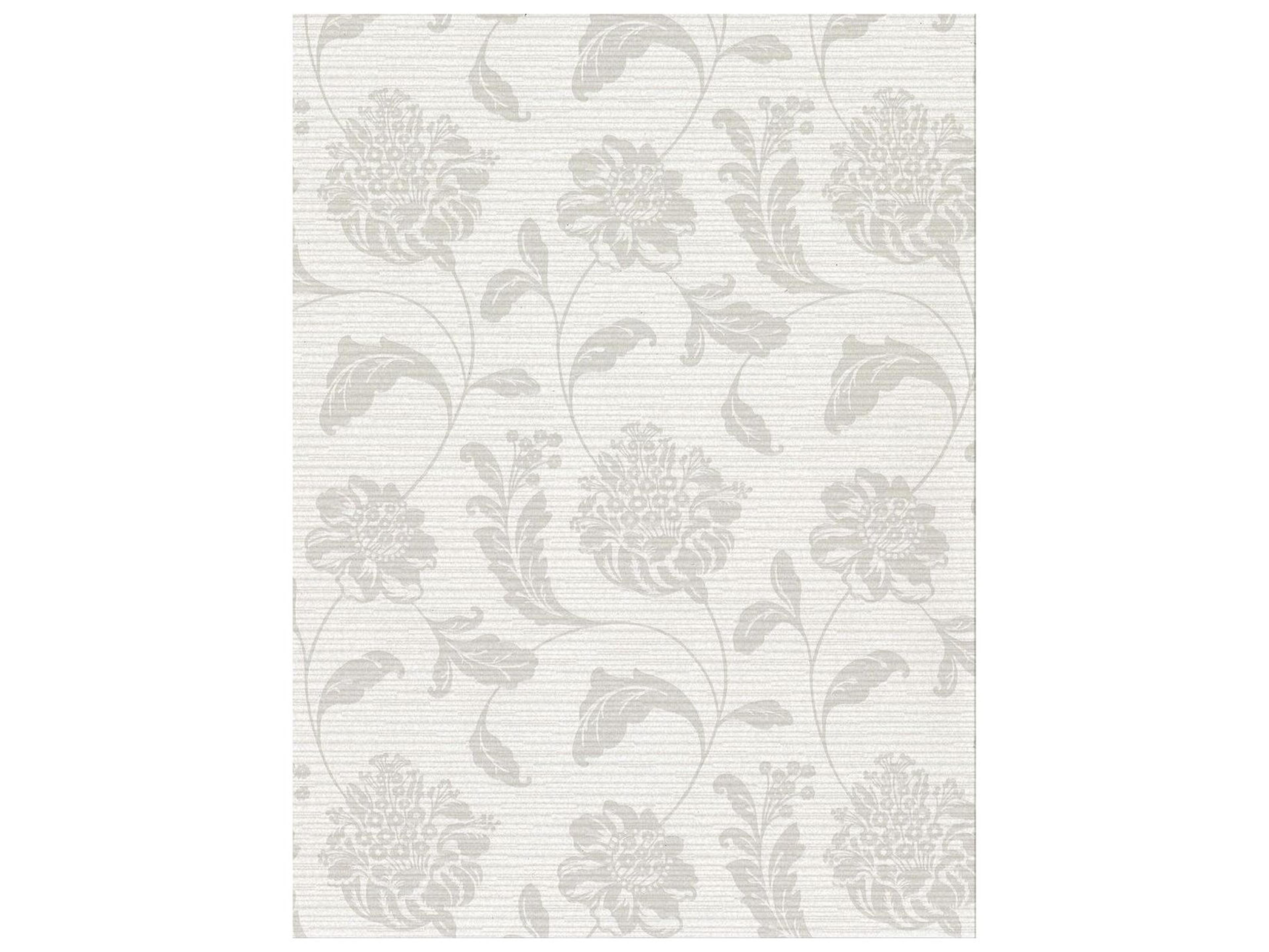 Brewster Home Fashions Warner Holiday Light Grey Jacobean Wallpaper