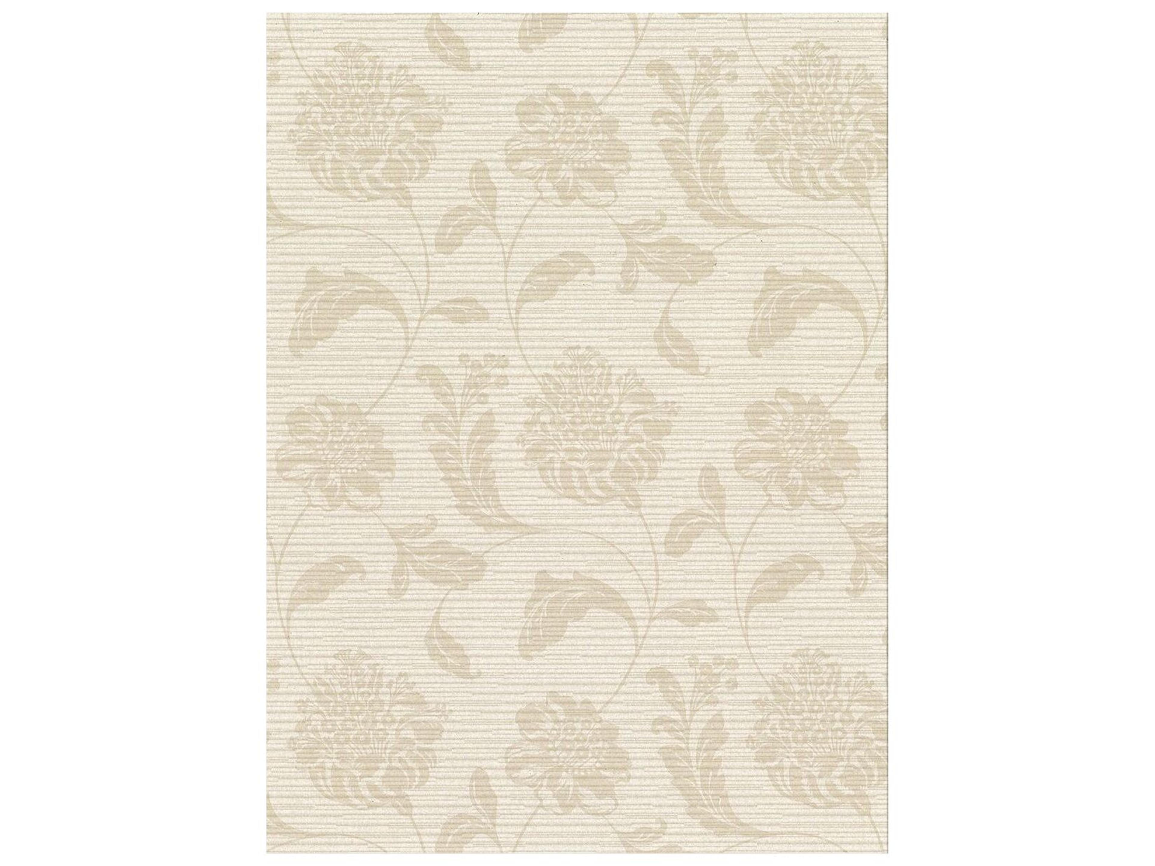 Brewster Home Fashions Warner Holiday Beige Jacobean Wallpaper