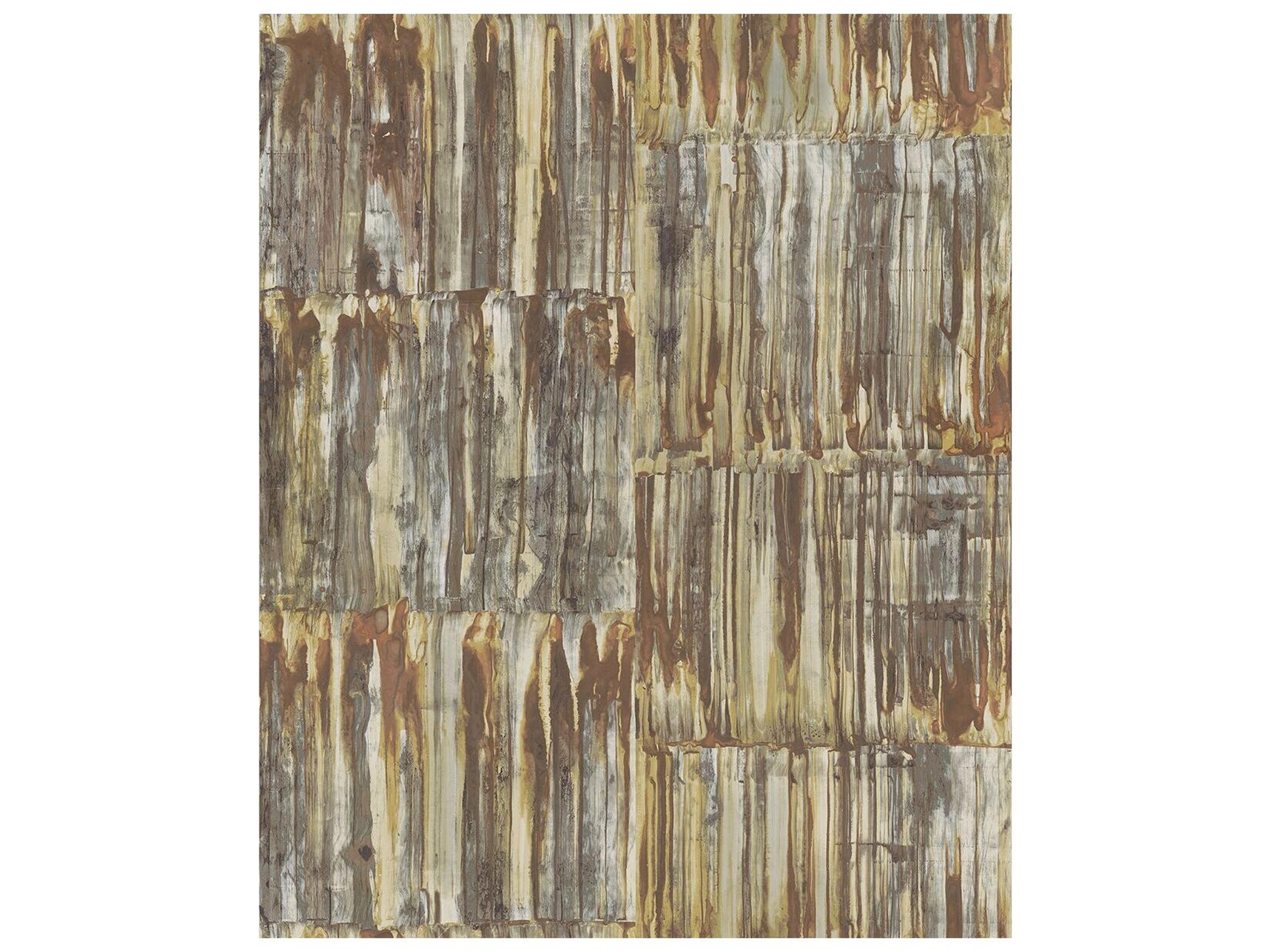 Brewster Home Fashions A-street Prints Patina Brass Faux Metal Panels Wallpaper