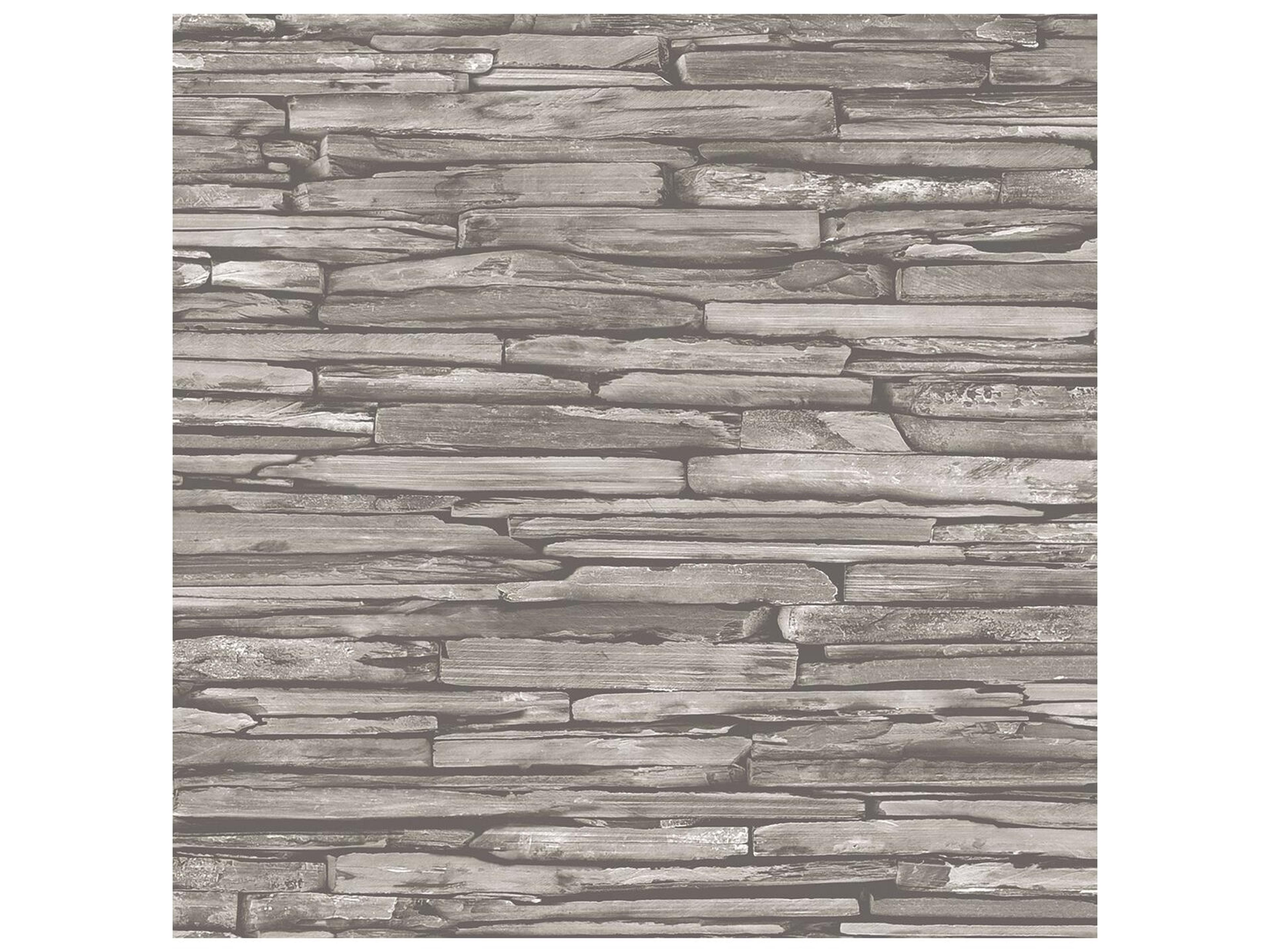 Brewster Home Fashions A-street Prints McGuire Taupe Stacked Slate Wallpaper