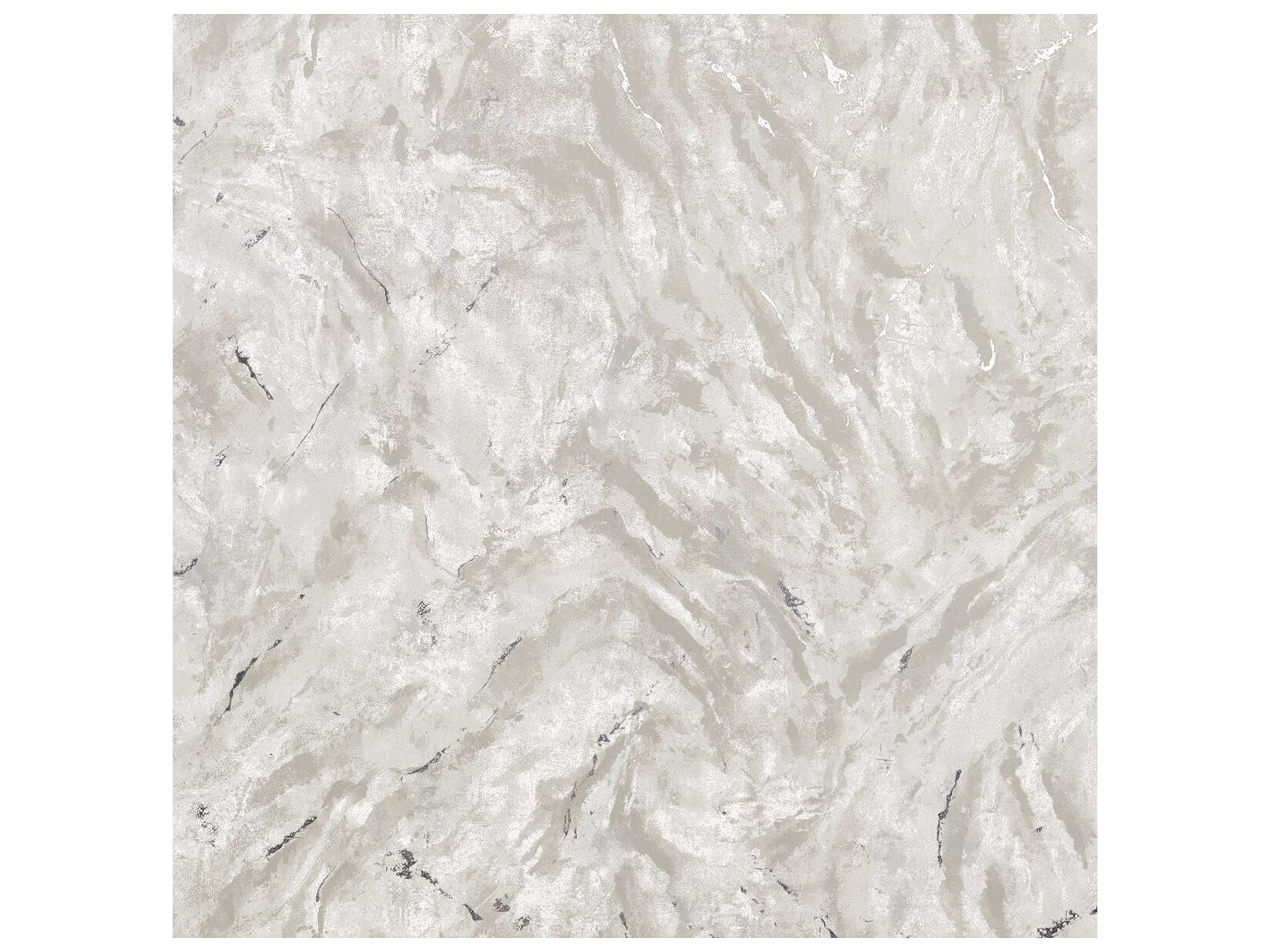 Brewster Home Fashions Polished Titania Silver Marble Texture Wallpaper