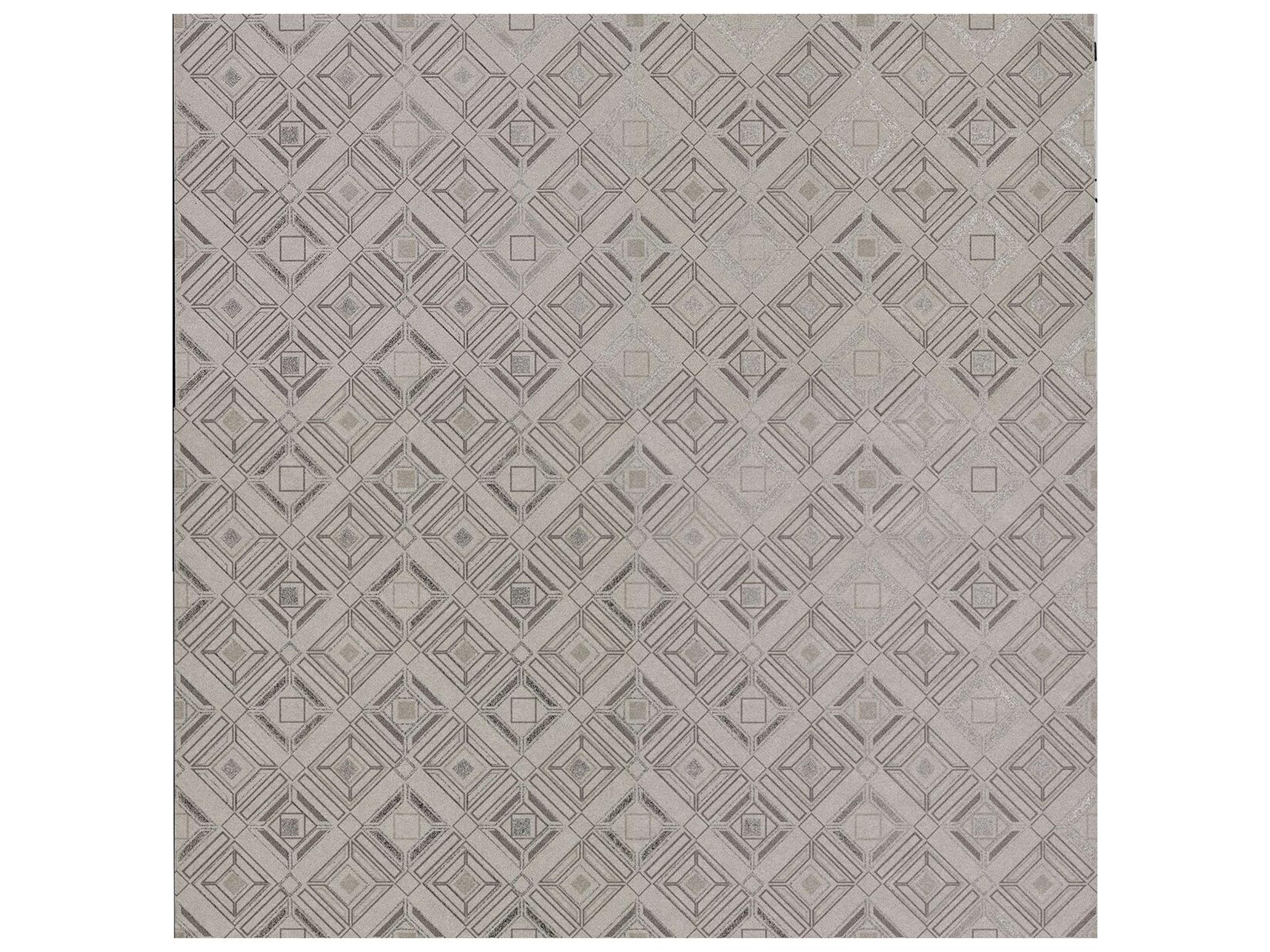 Brewster Home Fashions Polished Sonic Light Grey Geometric Wallpaper