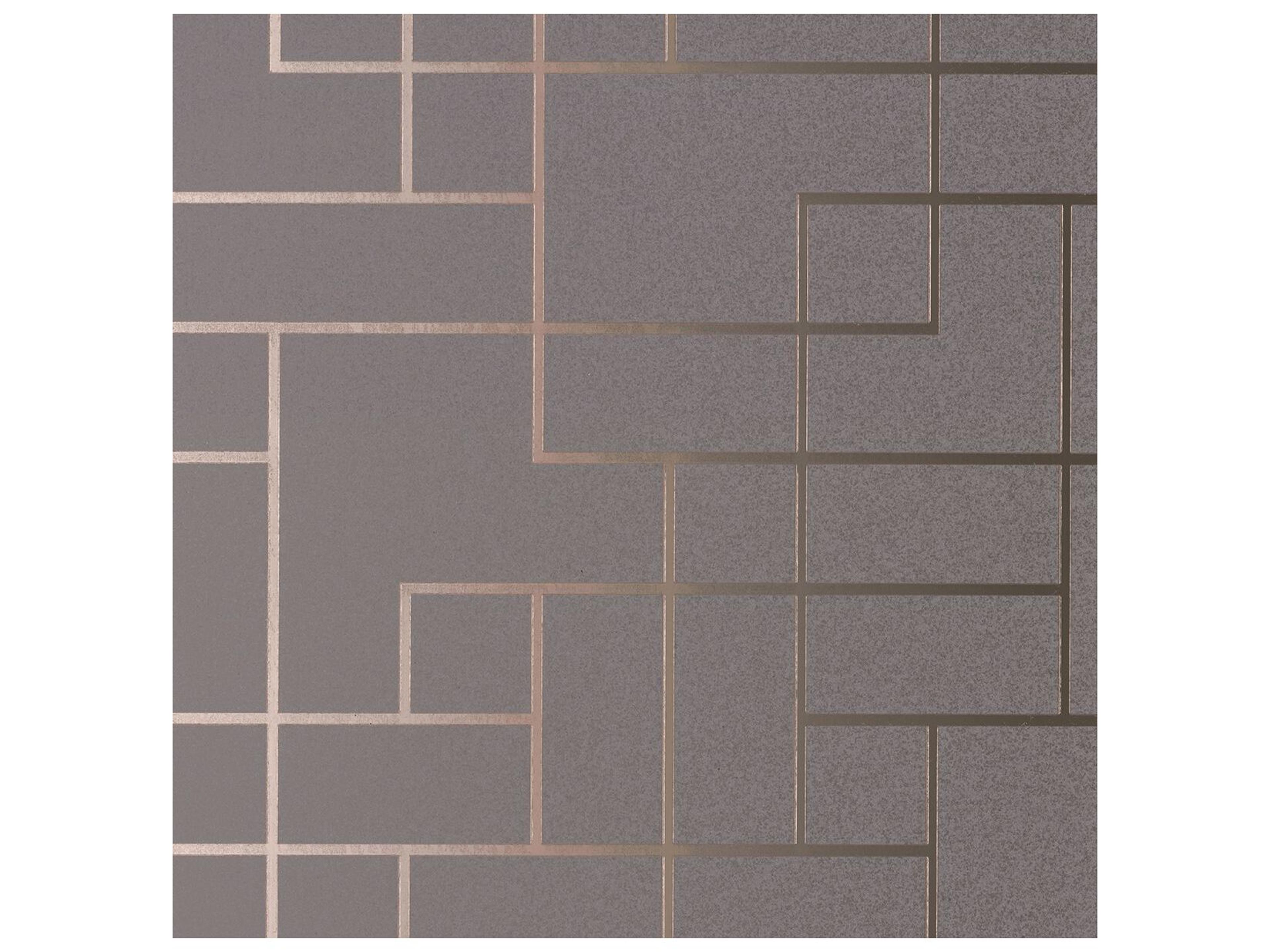 Brewster Home Fashions Polished Mason Dark Grey Geometric Wallpaper