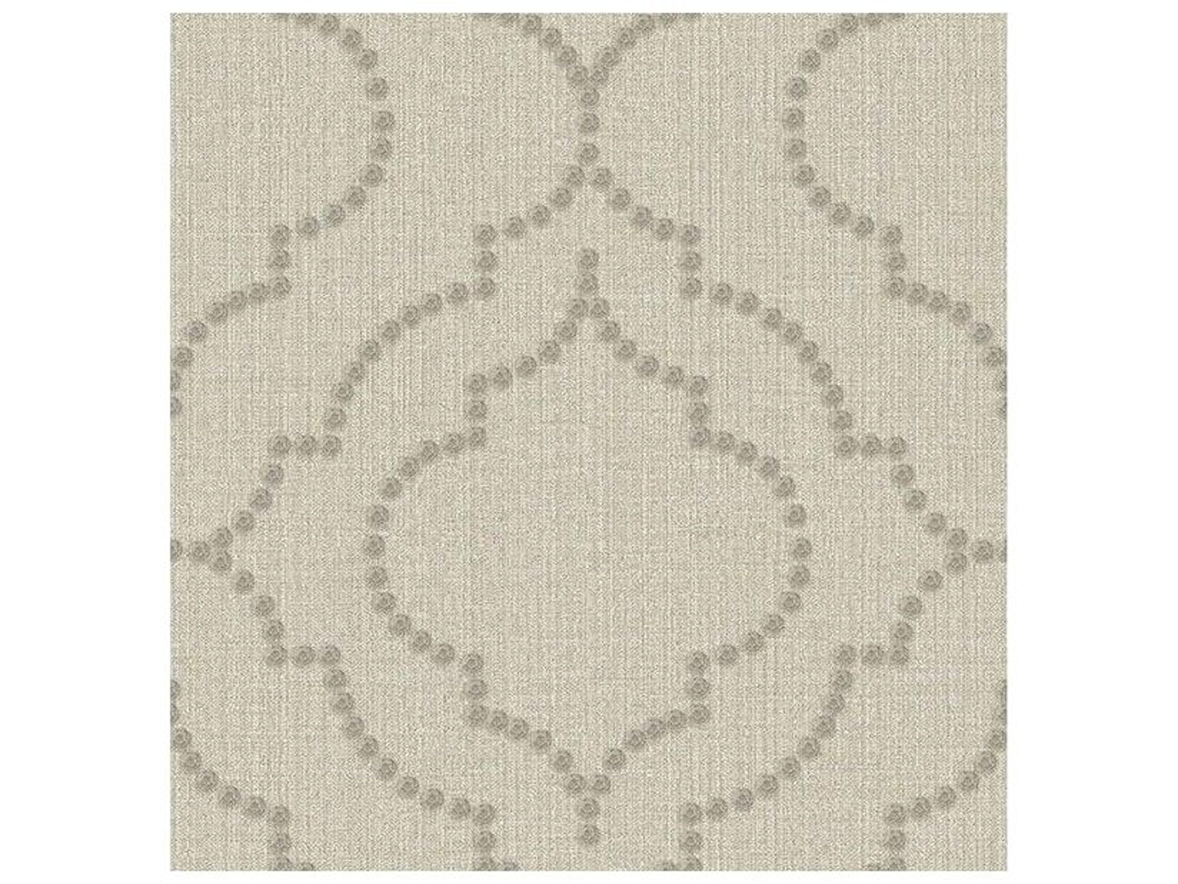 Brewster Home Fashions Chesapeake Chelsea Taupe Quatrefoil Wallpaper