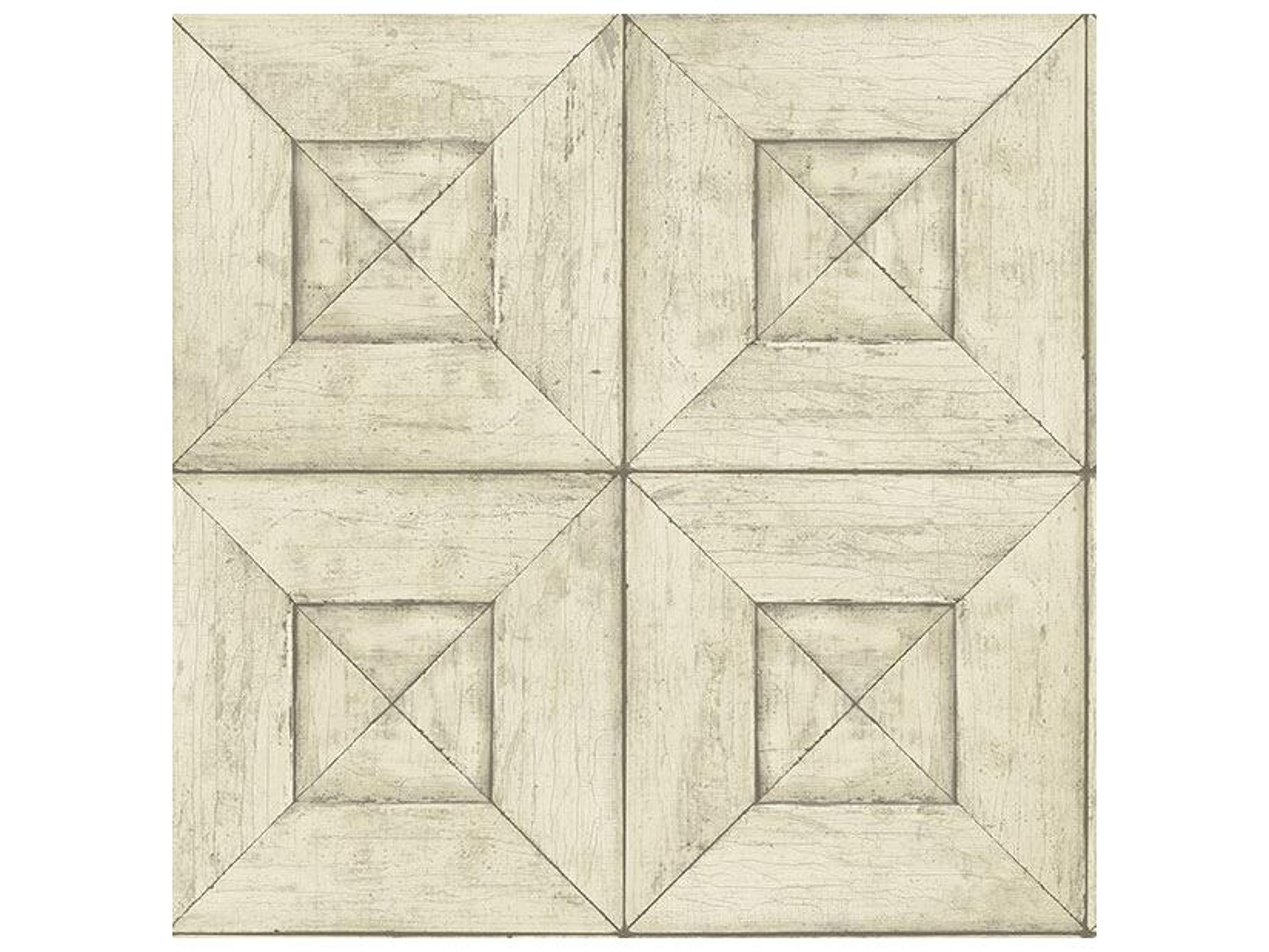 Brewster Home Fashions Chesapeake Avery Cream Wood Wallpaper