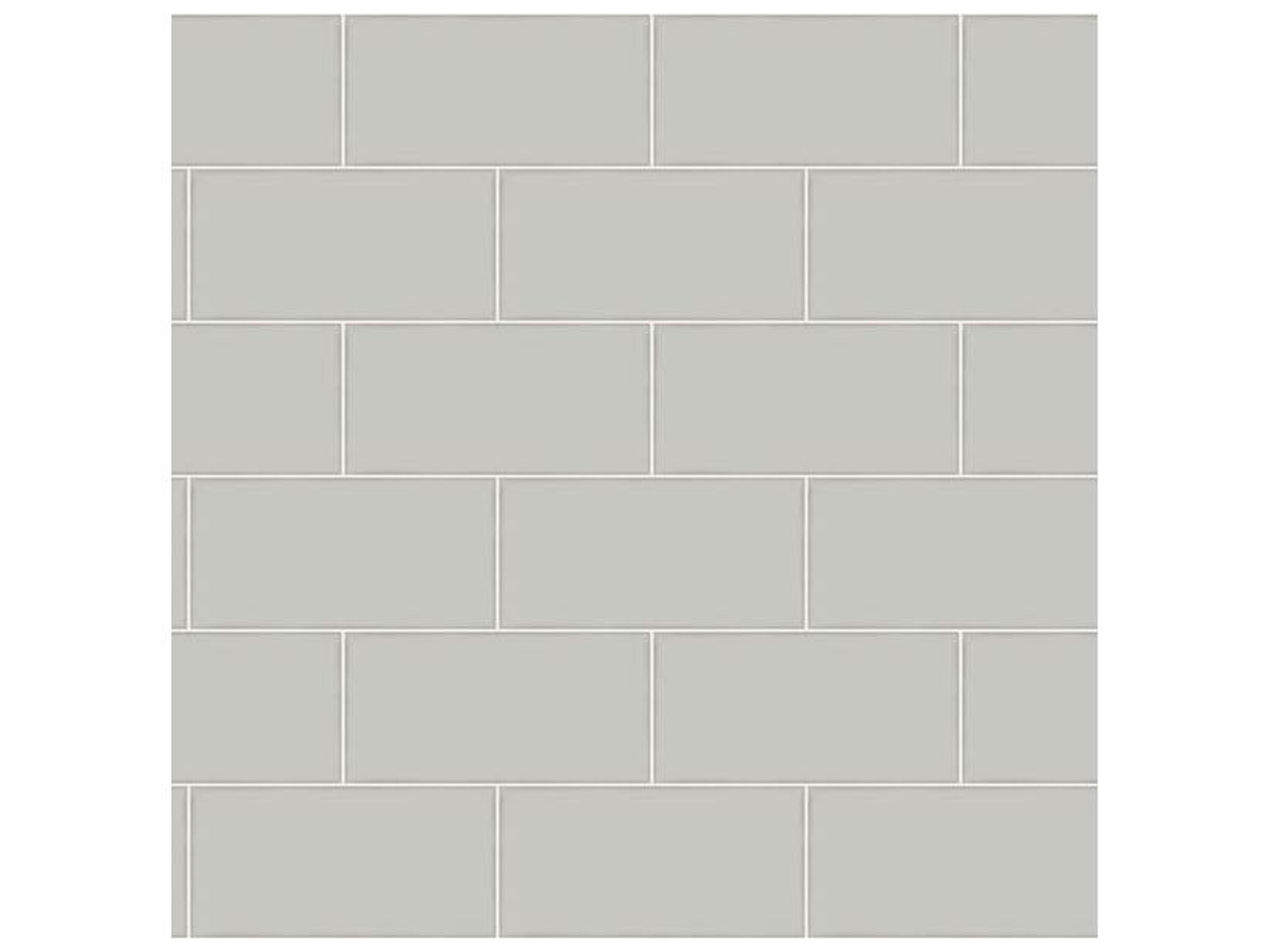 Brewster Home Fashions Chesapeake Freedom Grey Subway Tile Wallpaper