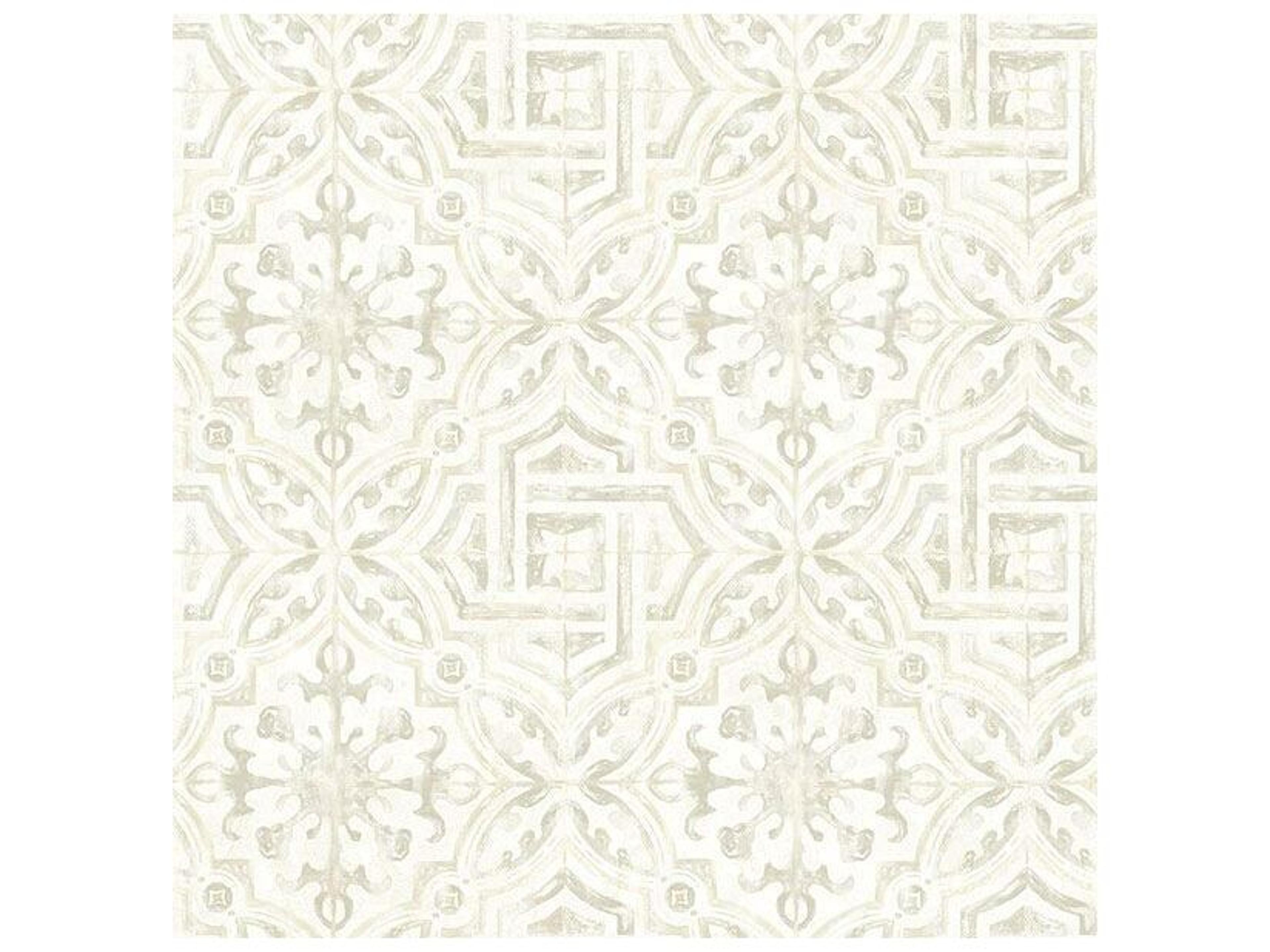 Brewster Home Fashions Chesapeake Sonoma Grey Spanish Tile Wallpaper