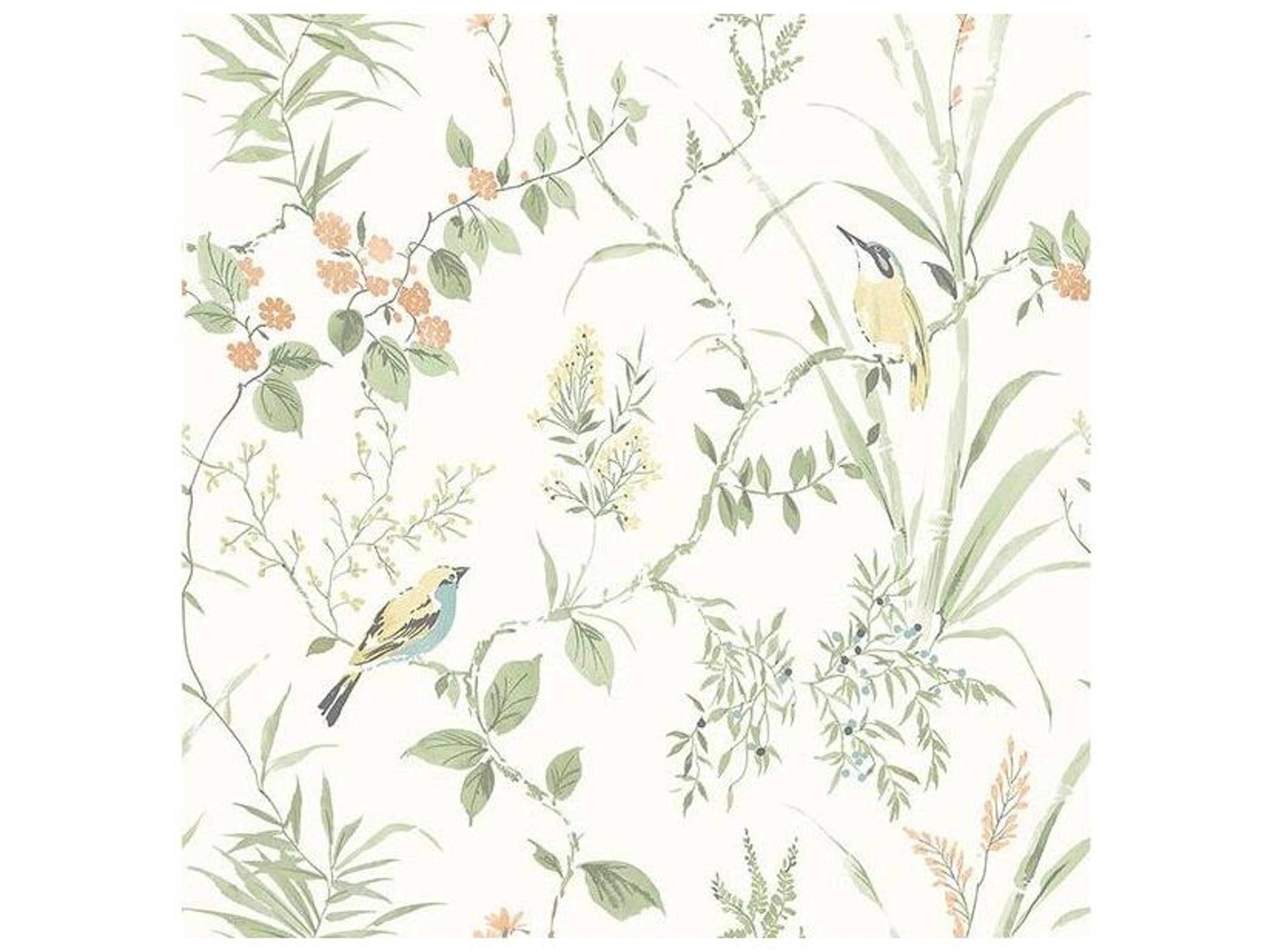 Brewster Home Fashions Chesapeake Imperial Garden Light Green Botanical Wallpaper