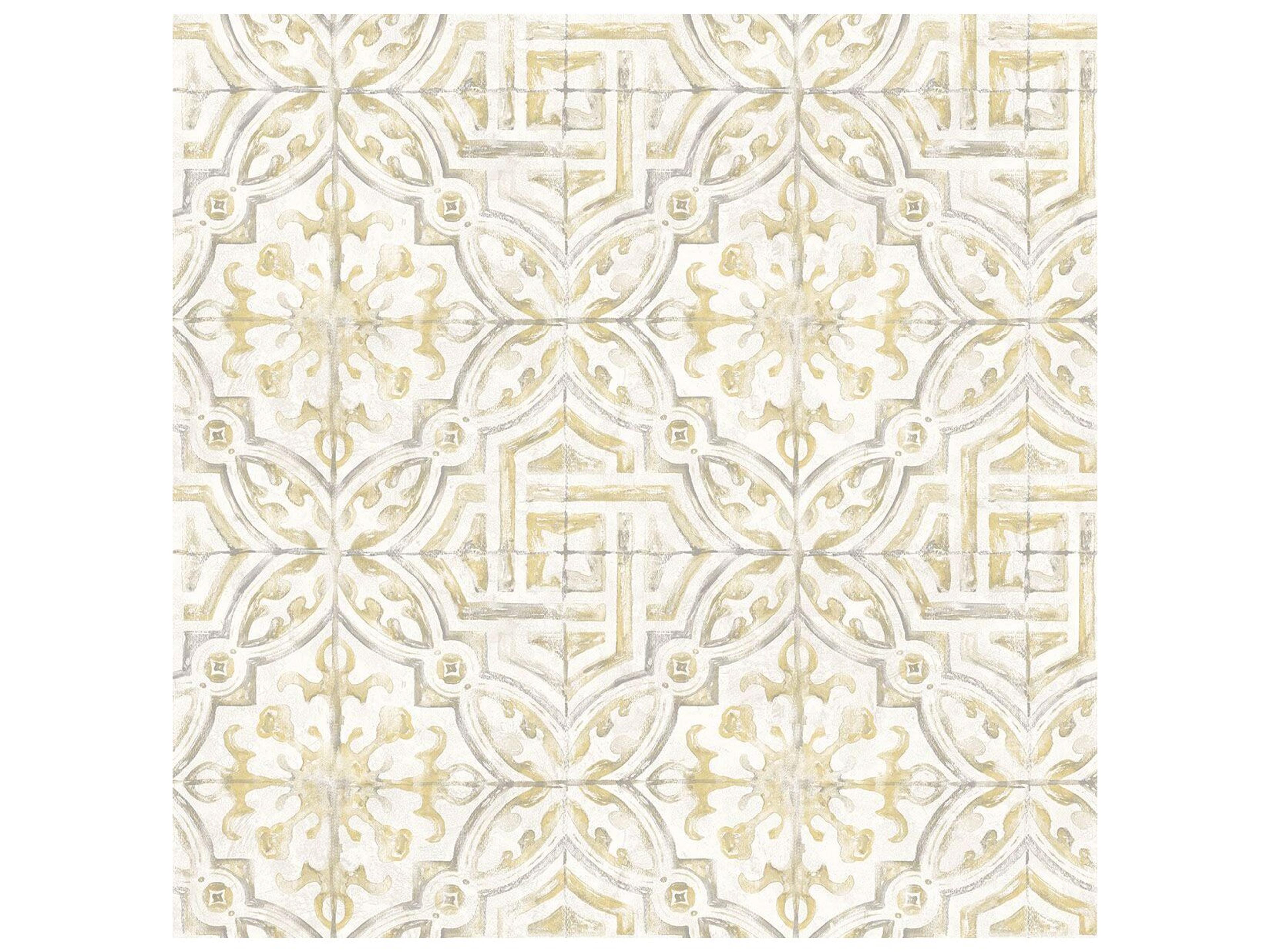 Brewster Home Fashions Chesapeake Sonoma Yellow Beach Tile Wallpaper