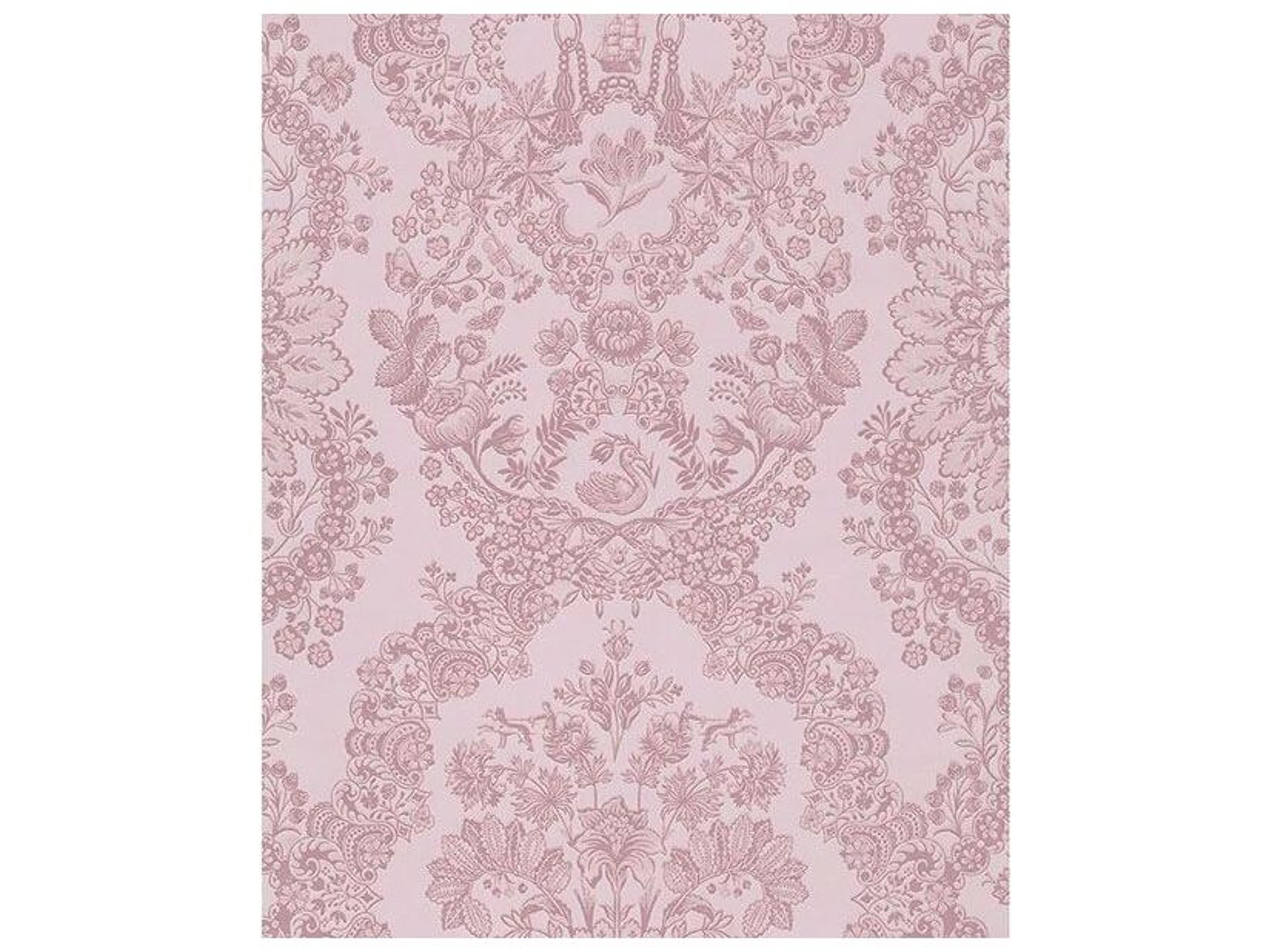 Brewster Home Fashions Eijffinger Grillig Light Pink Damask Wallpaper