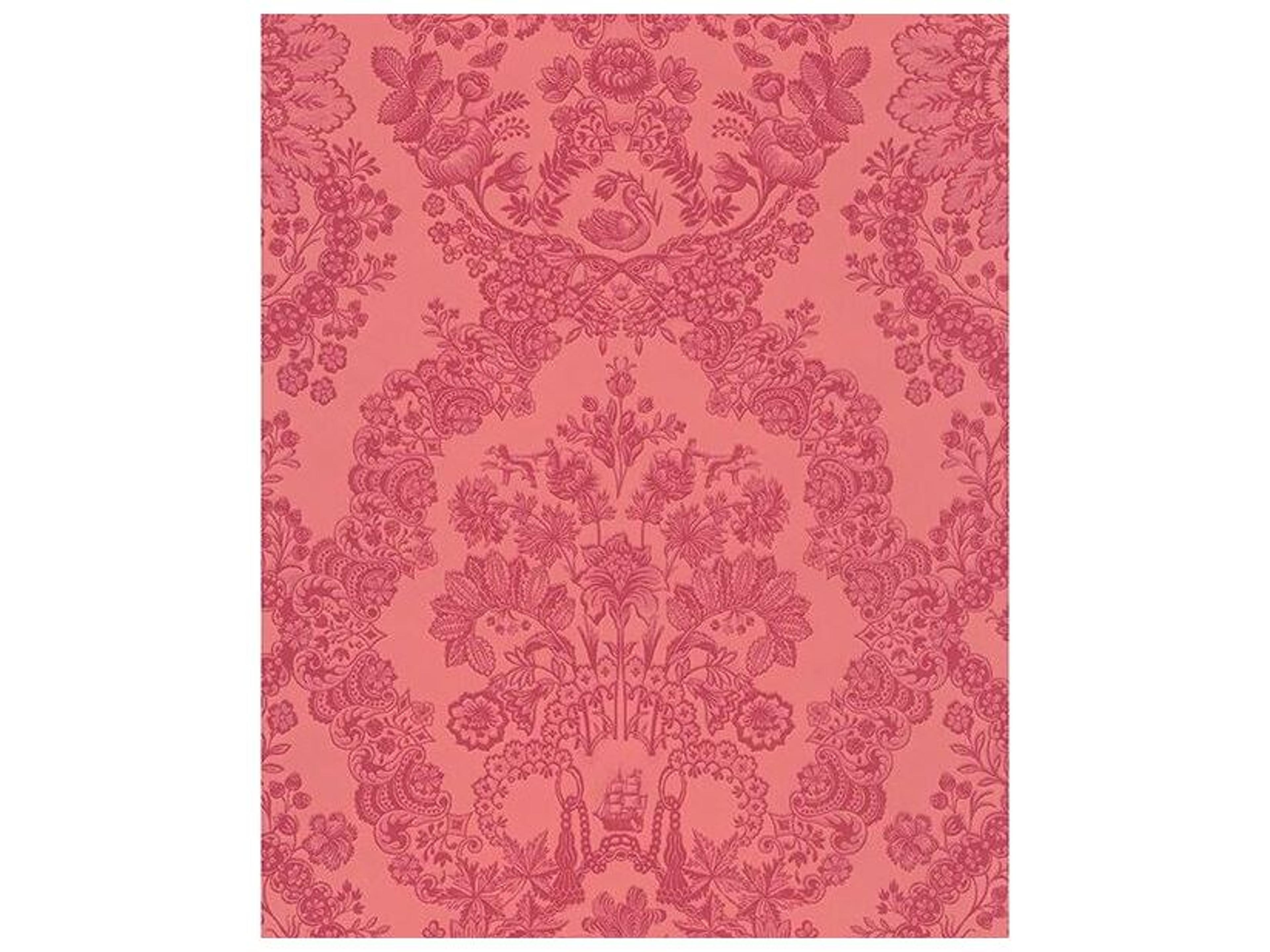 Brewster Home Fashions Eijffinger Grillig Red Damask Wallpaper