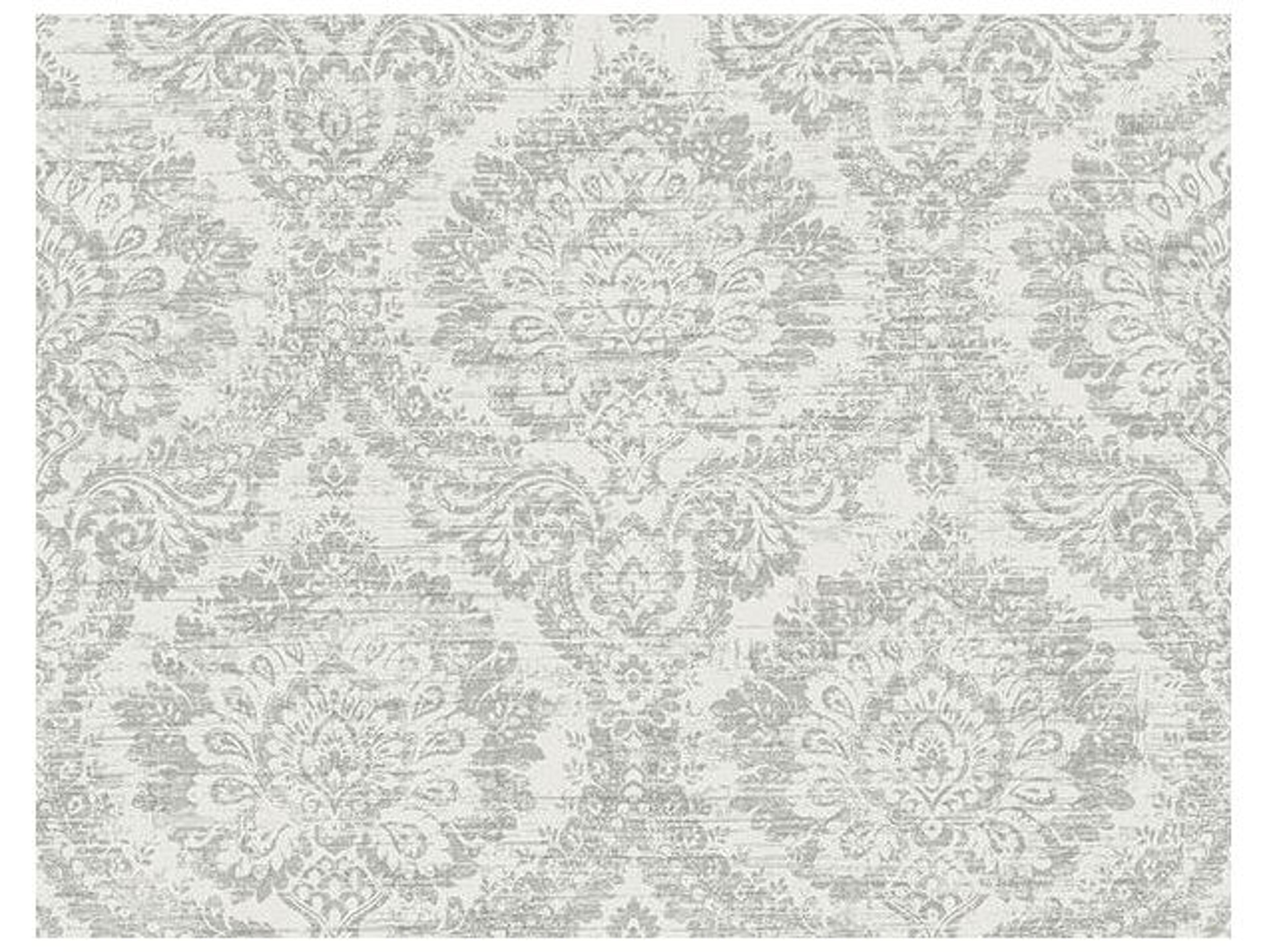 Brewster Home Fashions Kenneth James Kauai Grey Damask Wallpaper