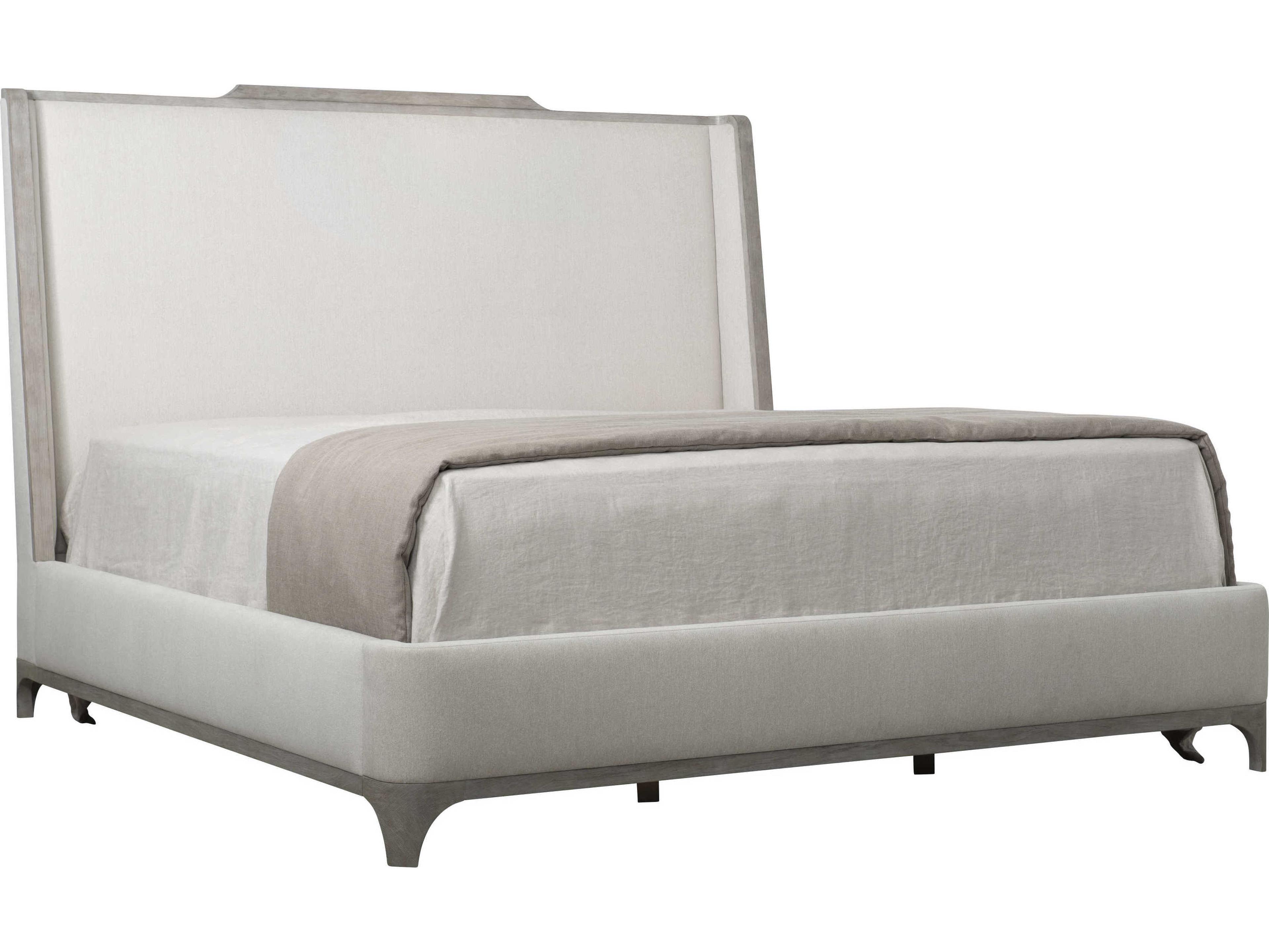 Bernhardt Albion White Hardwood Upholstered King Shelter Bed