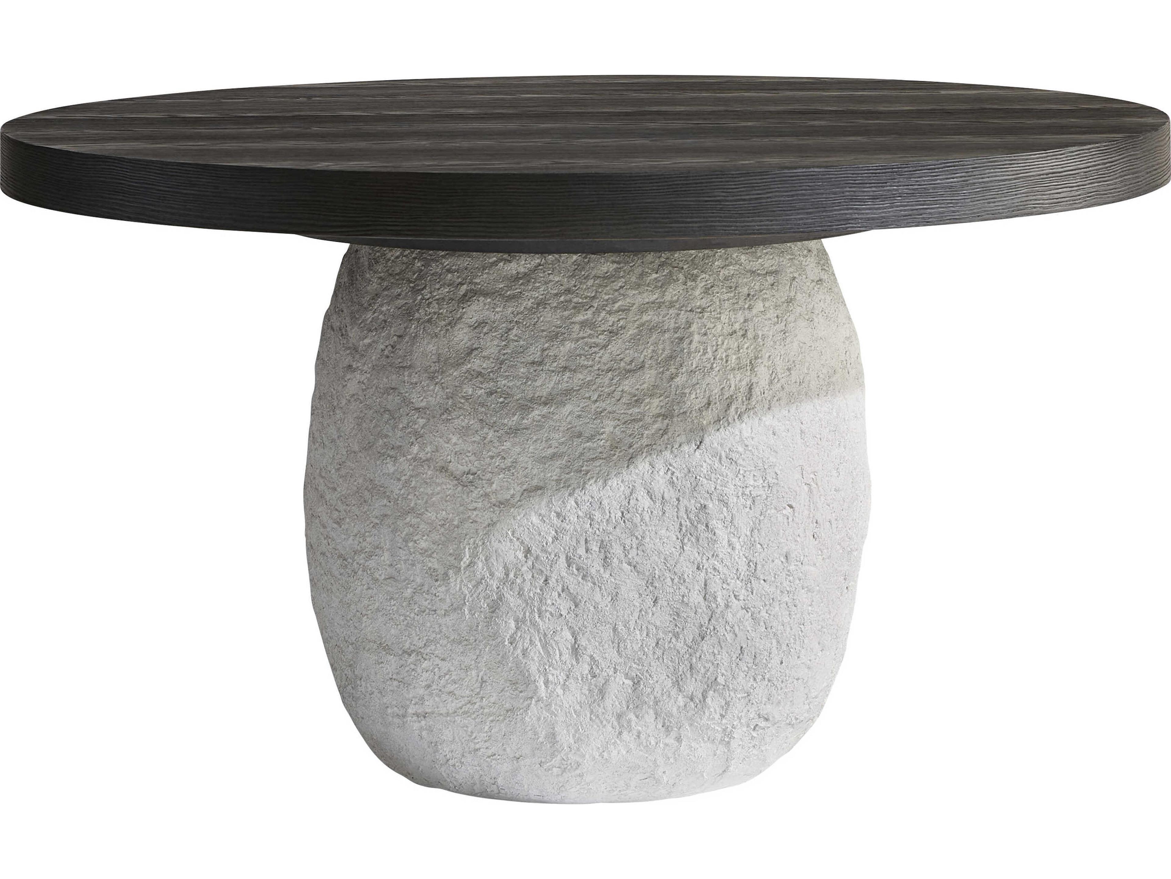 Bernhardt Trianon Round Wood Gris Dining Table