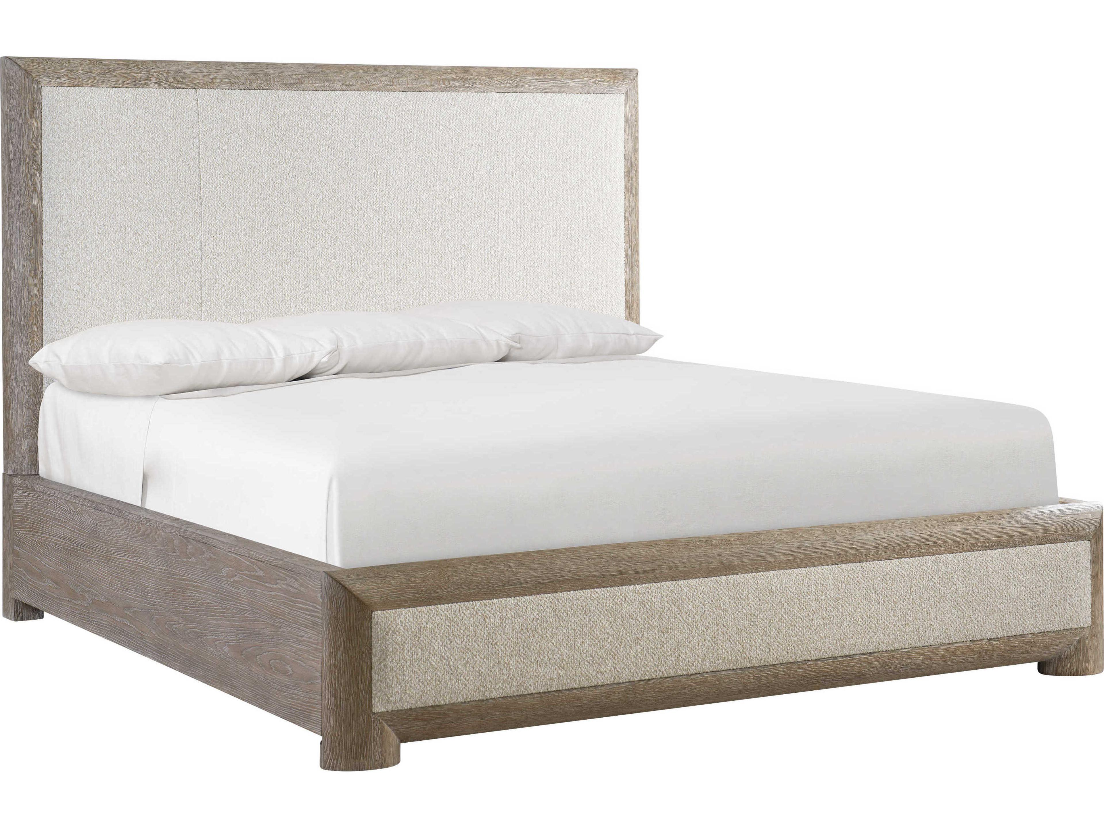 Bernhardt Aventura Marcona White Upholstered King Panel Bed