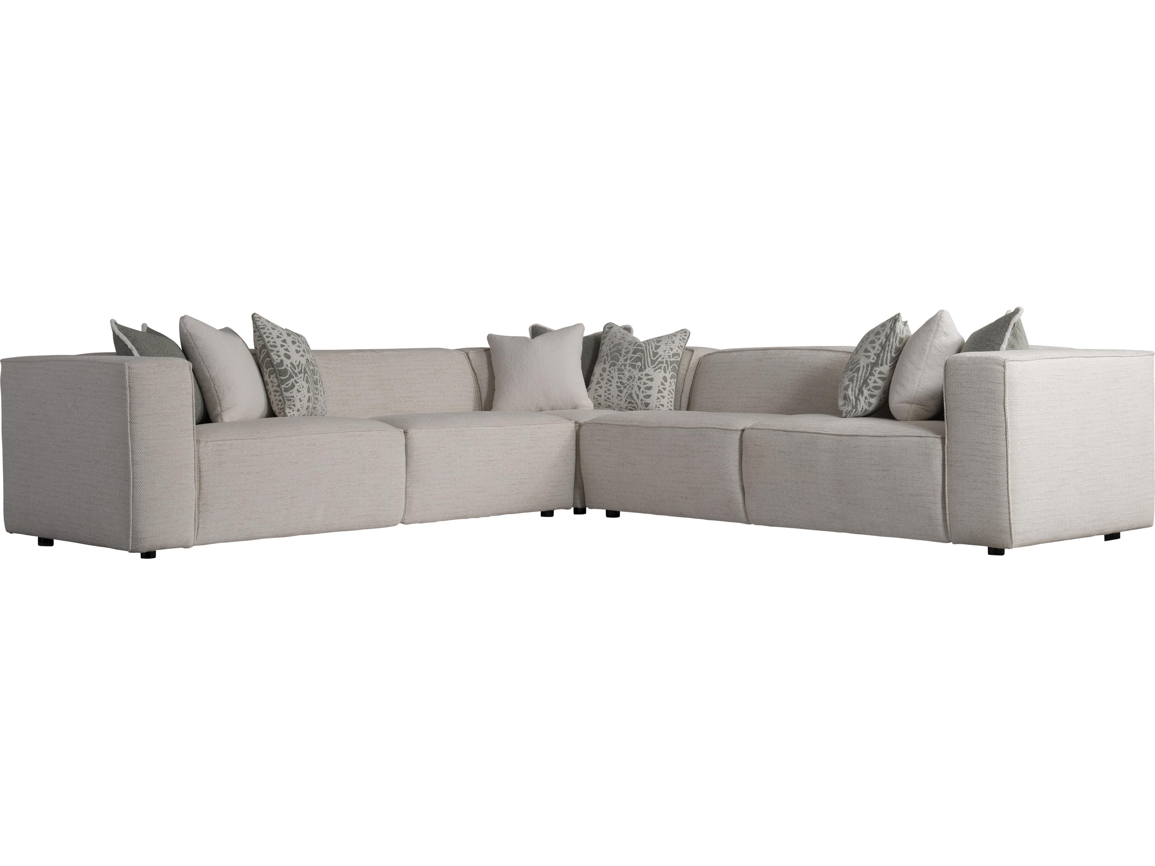 Bernhardt Plush Upholstered Sectional Sofa