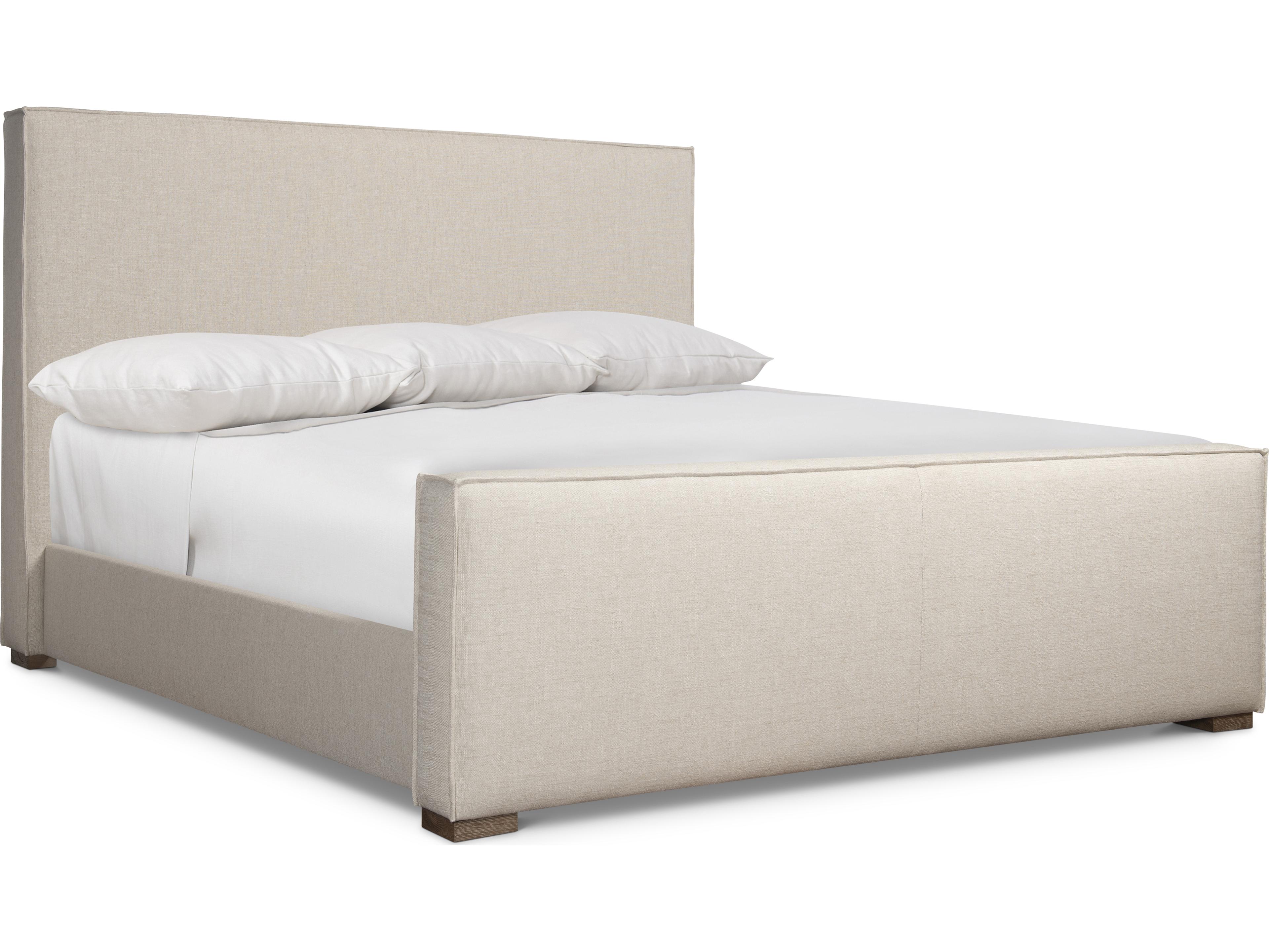 Bernhardt Tribeca Beige Upholstered Queen Panel Bed
