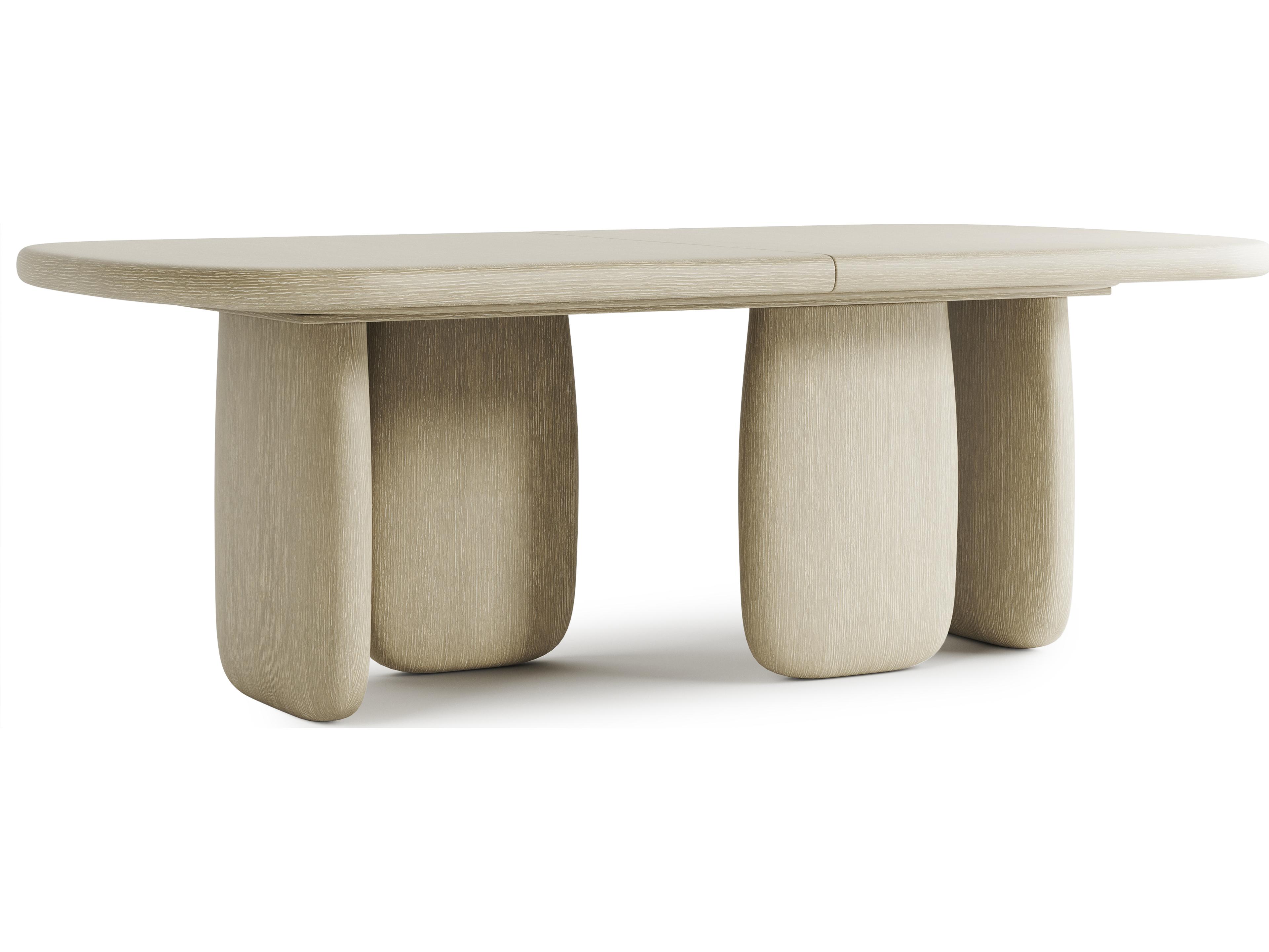 Bernhardt Arcadia Rectangular Wood Clay Dining Table