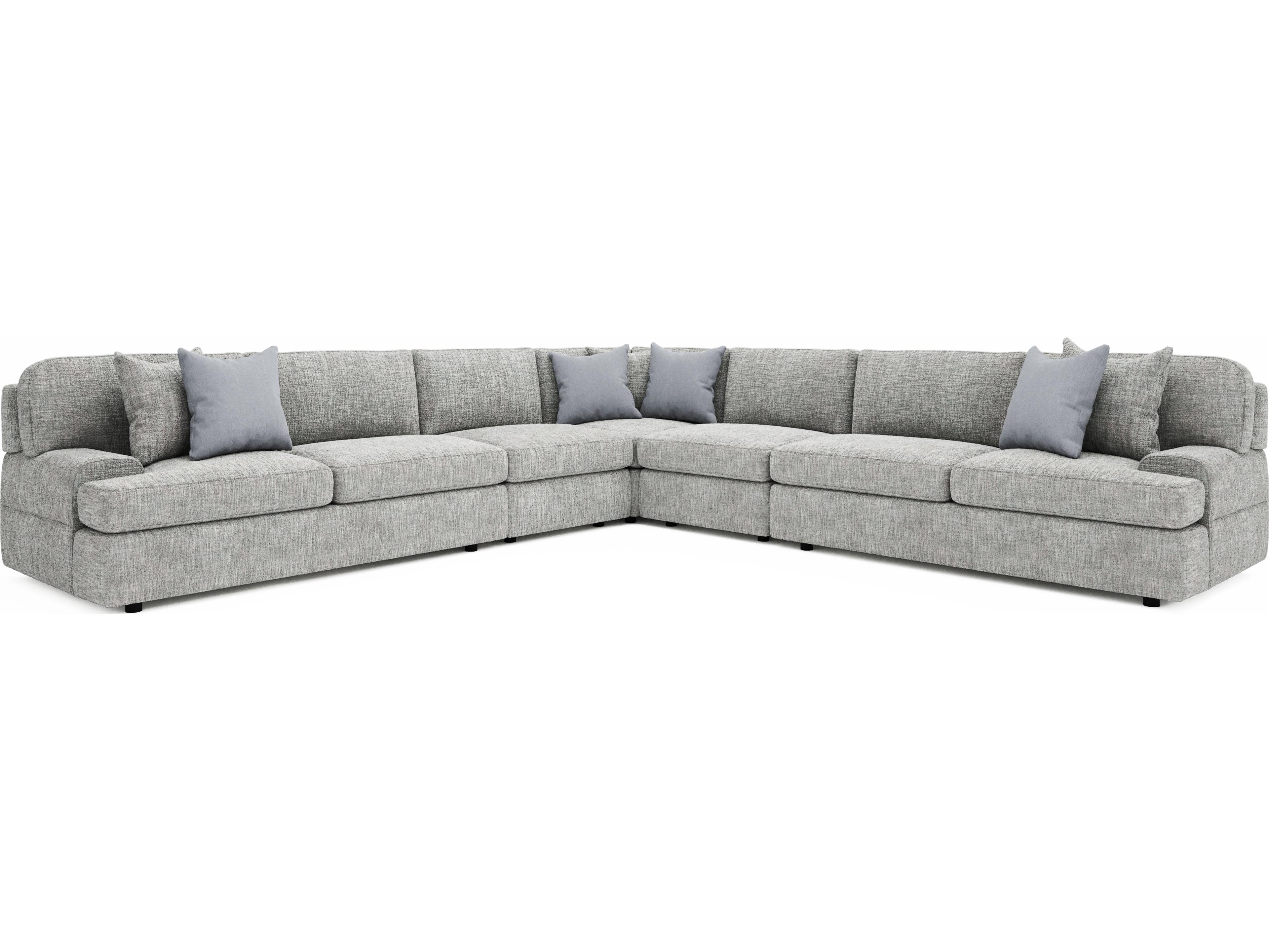 Bernhardt Serena Gray Upholstered Sectional Sofa