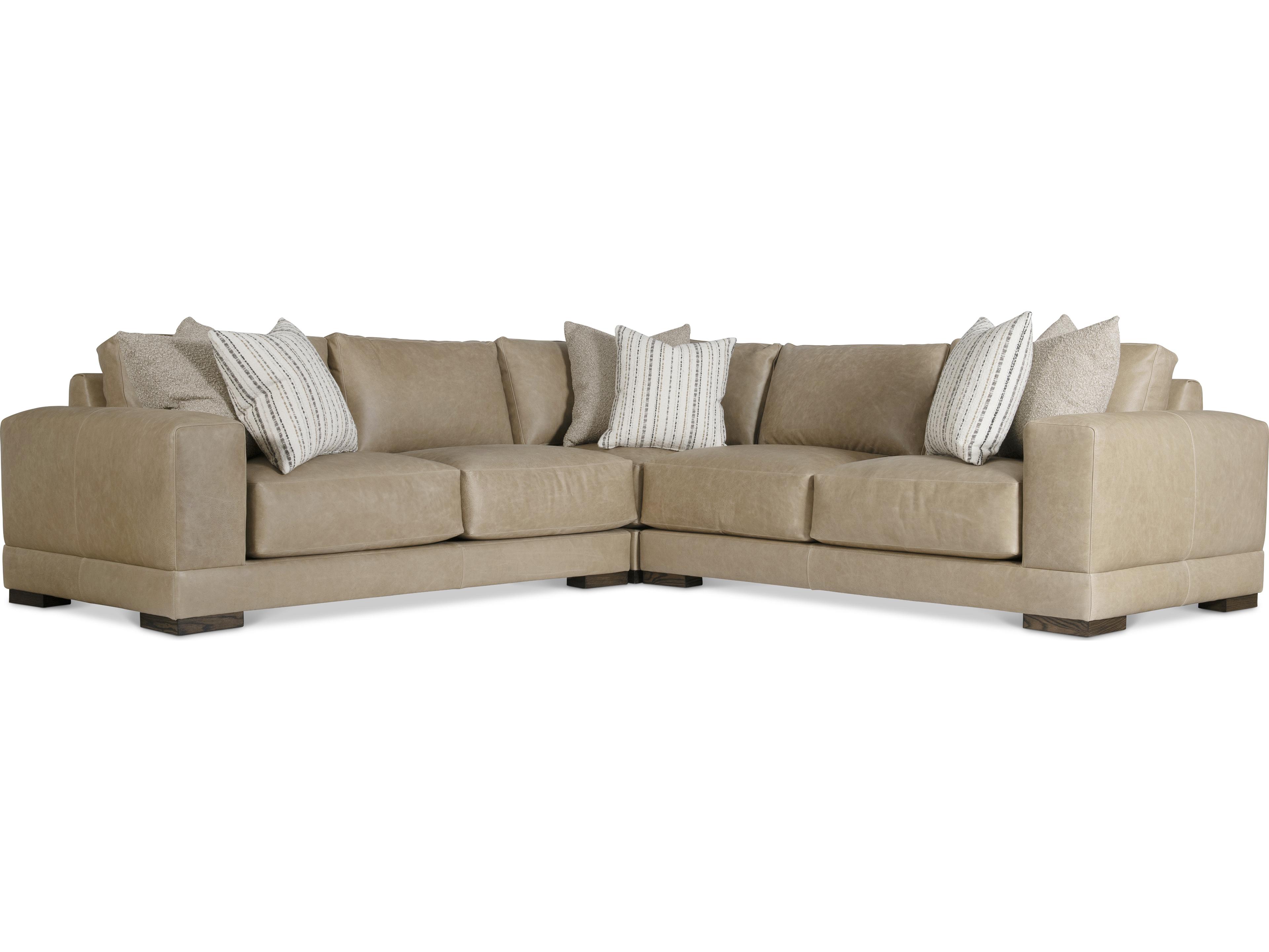 Bernhardt Lars Leather Sectional Sofa